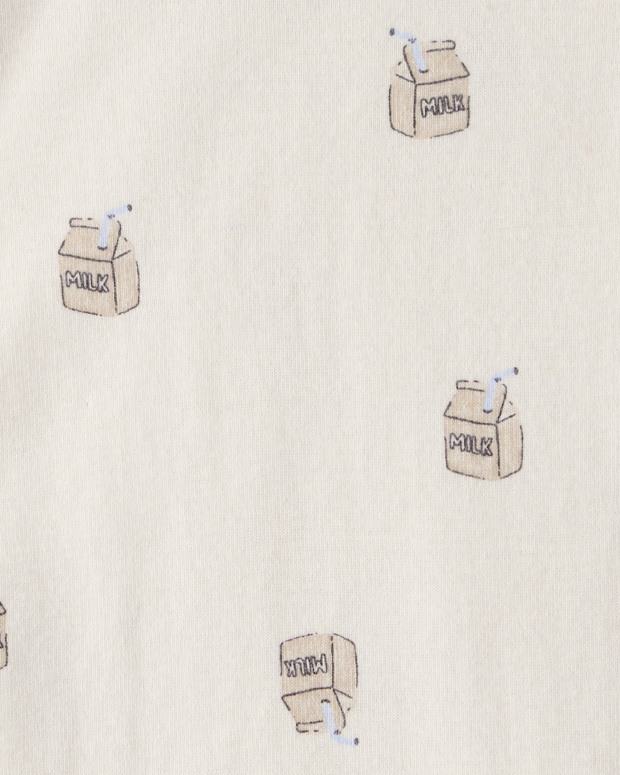 Baby 4-Pack Snack Time Long-Sleeve Multipack Bodysuits - Blue/White/Brown