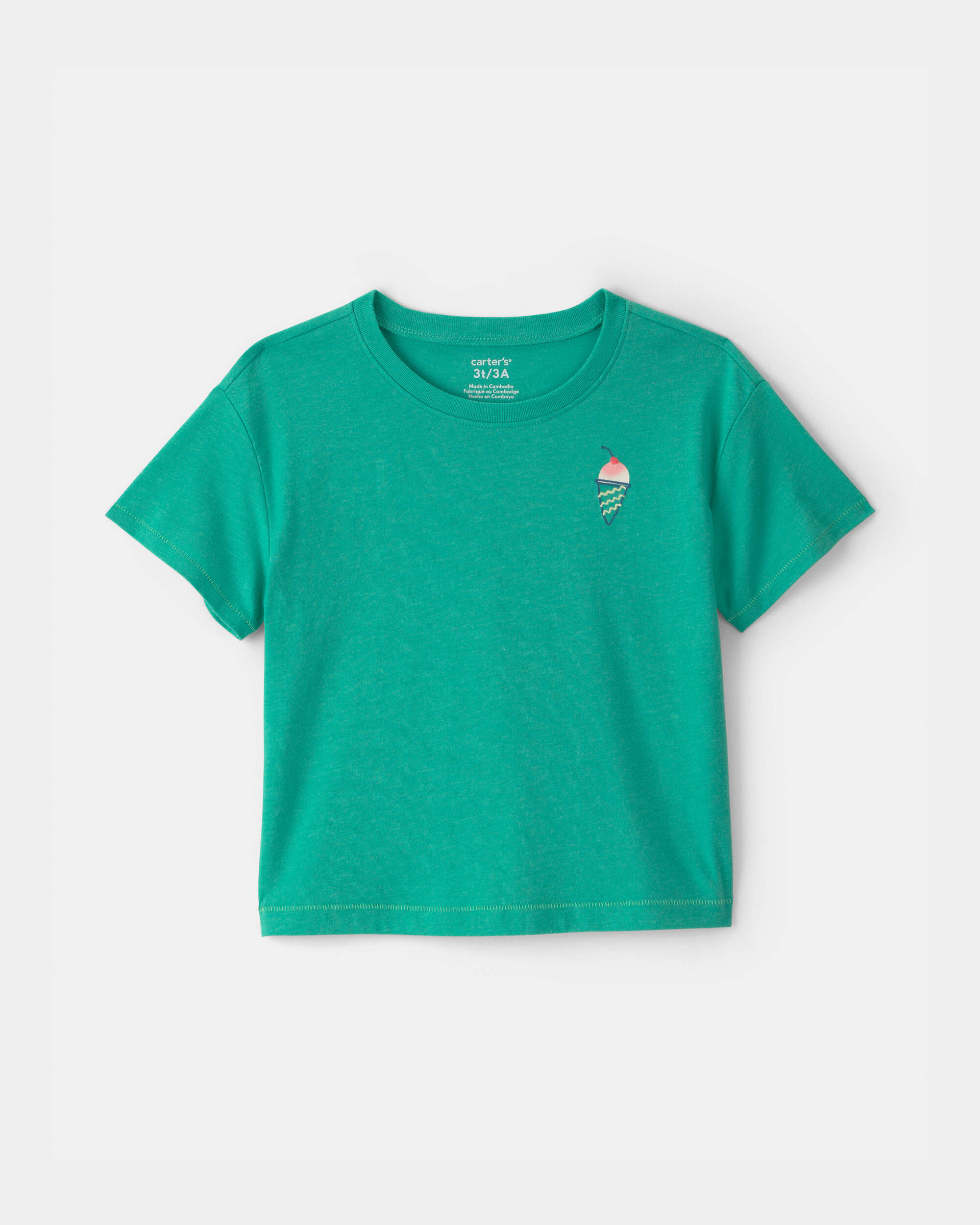 Toddler Girl Ice Cream Graphic Tee - Blue