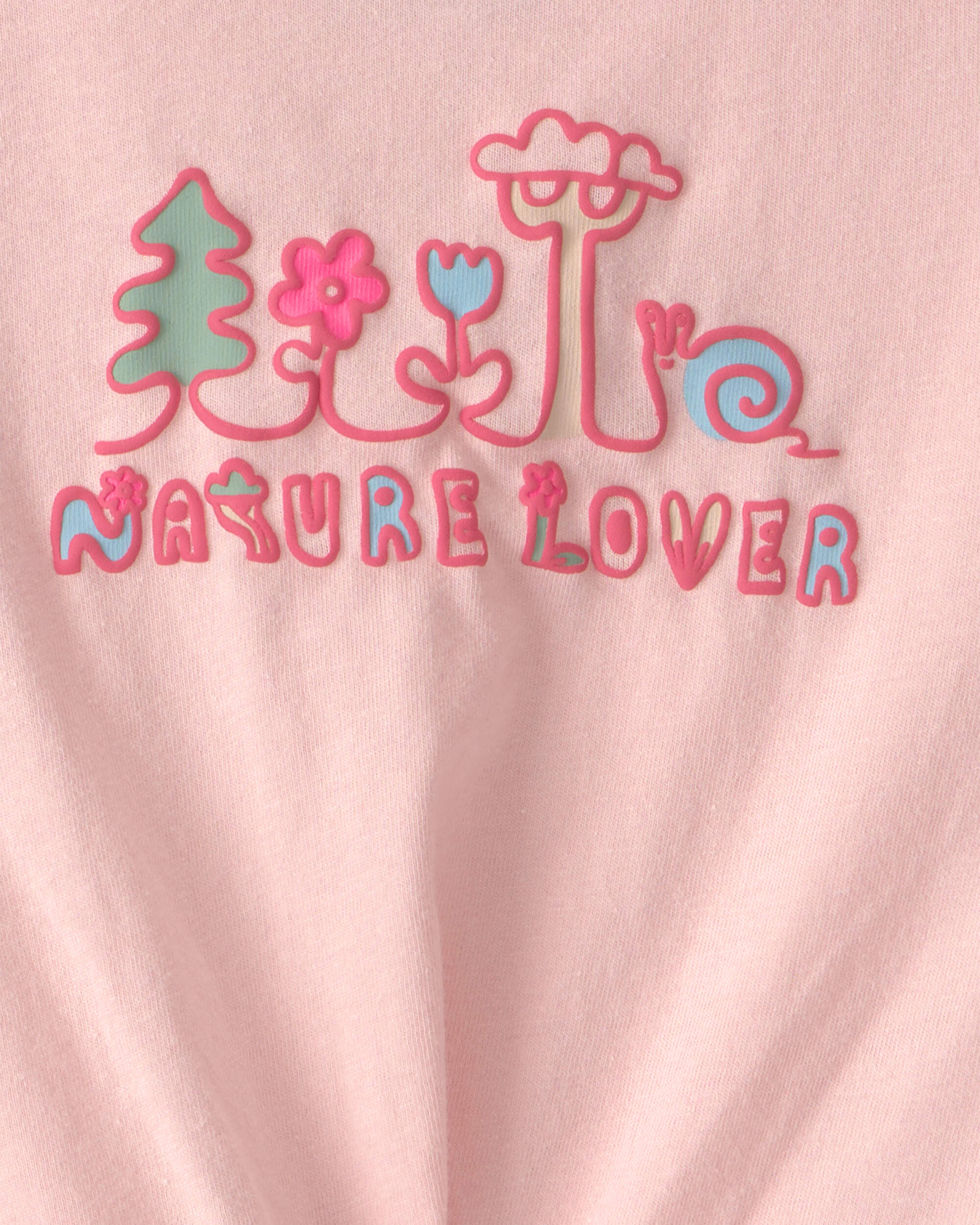 Baby Girl 'Nature Lover' Long-Sleeve Top - Pink