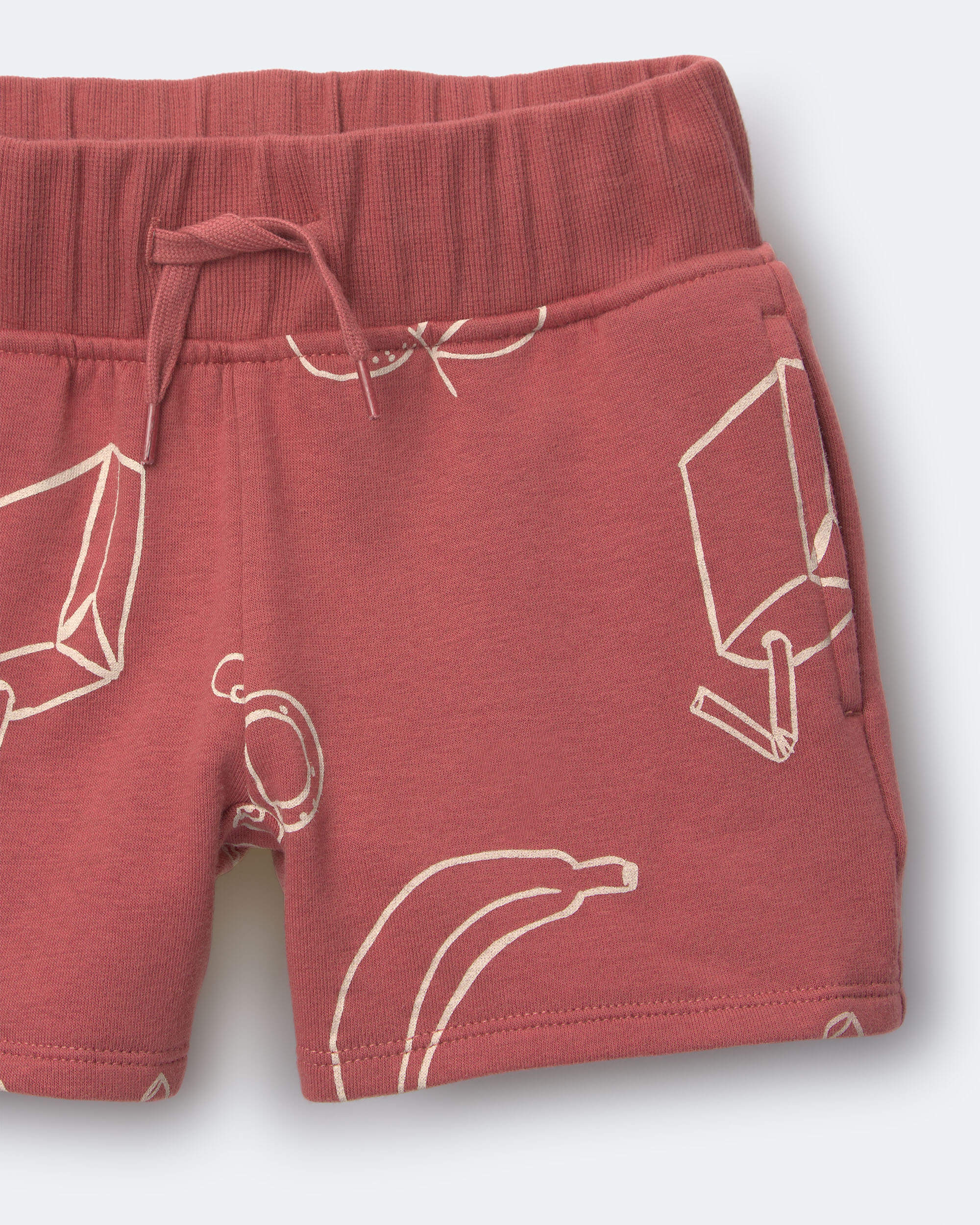 Toddler City Park™ Short Snack Print - Red