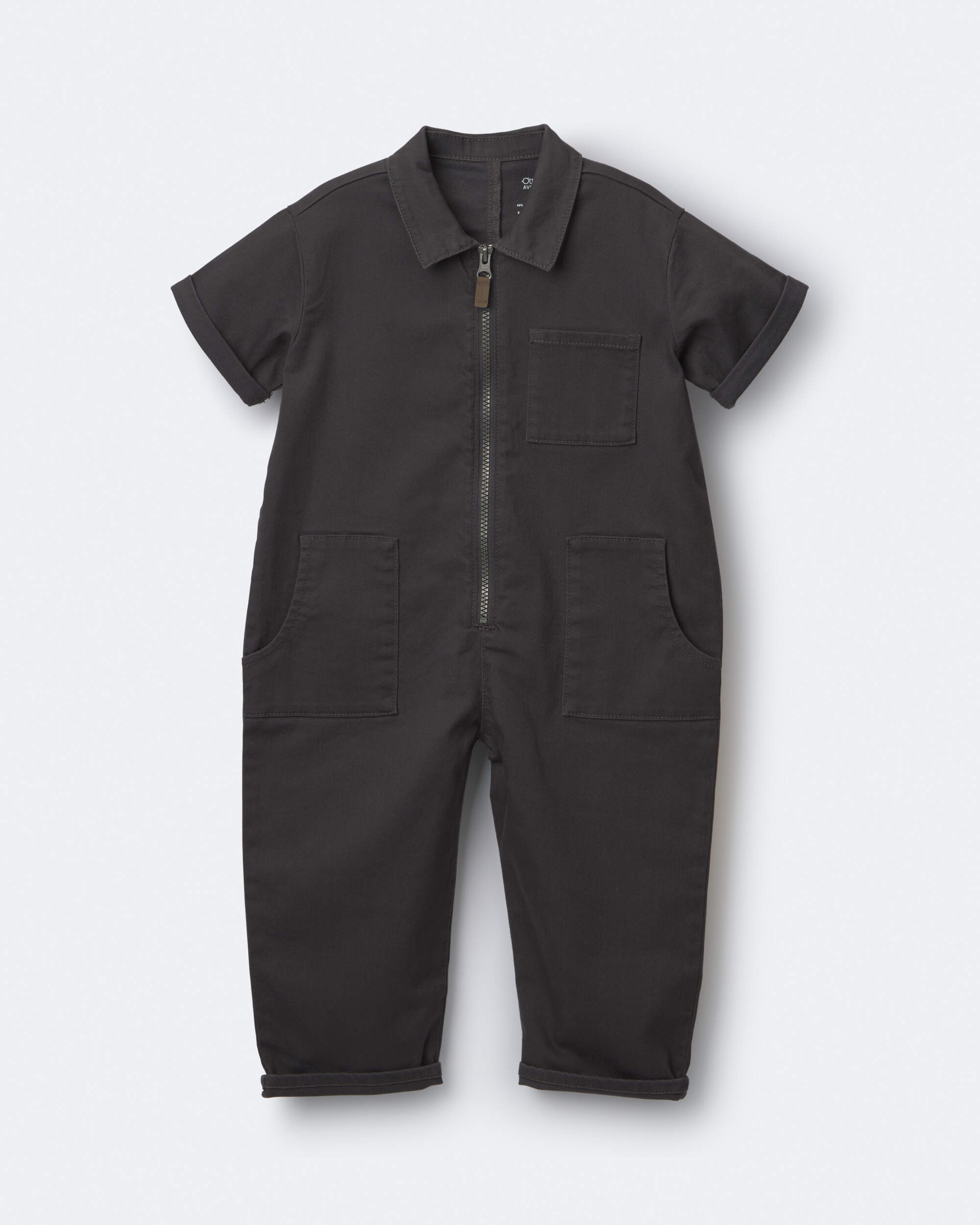 Toddler Day Out™ Jumpsuit - Dark Grey