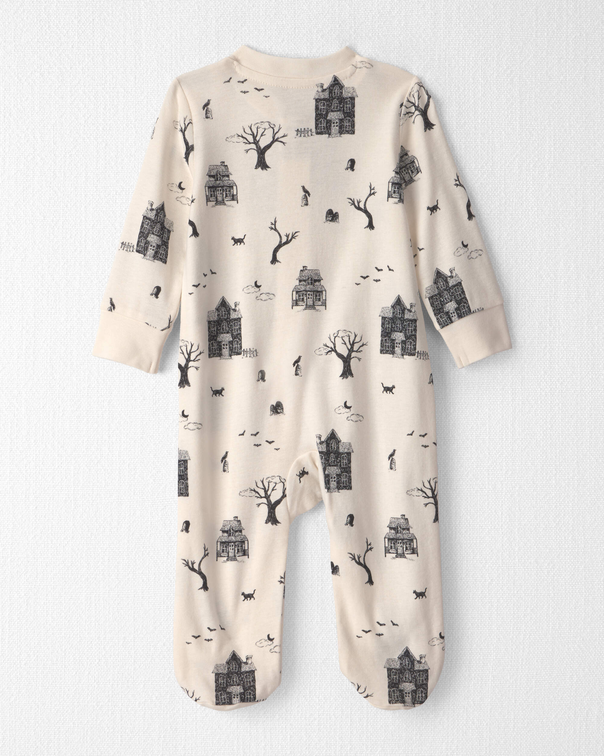 Baby Organic Cotton Sleeper Spooky Village