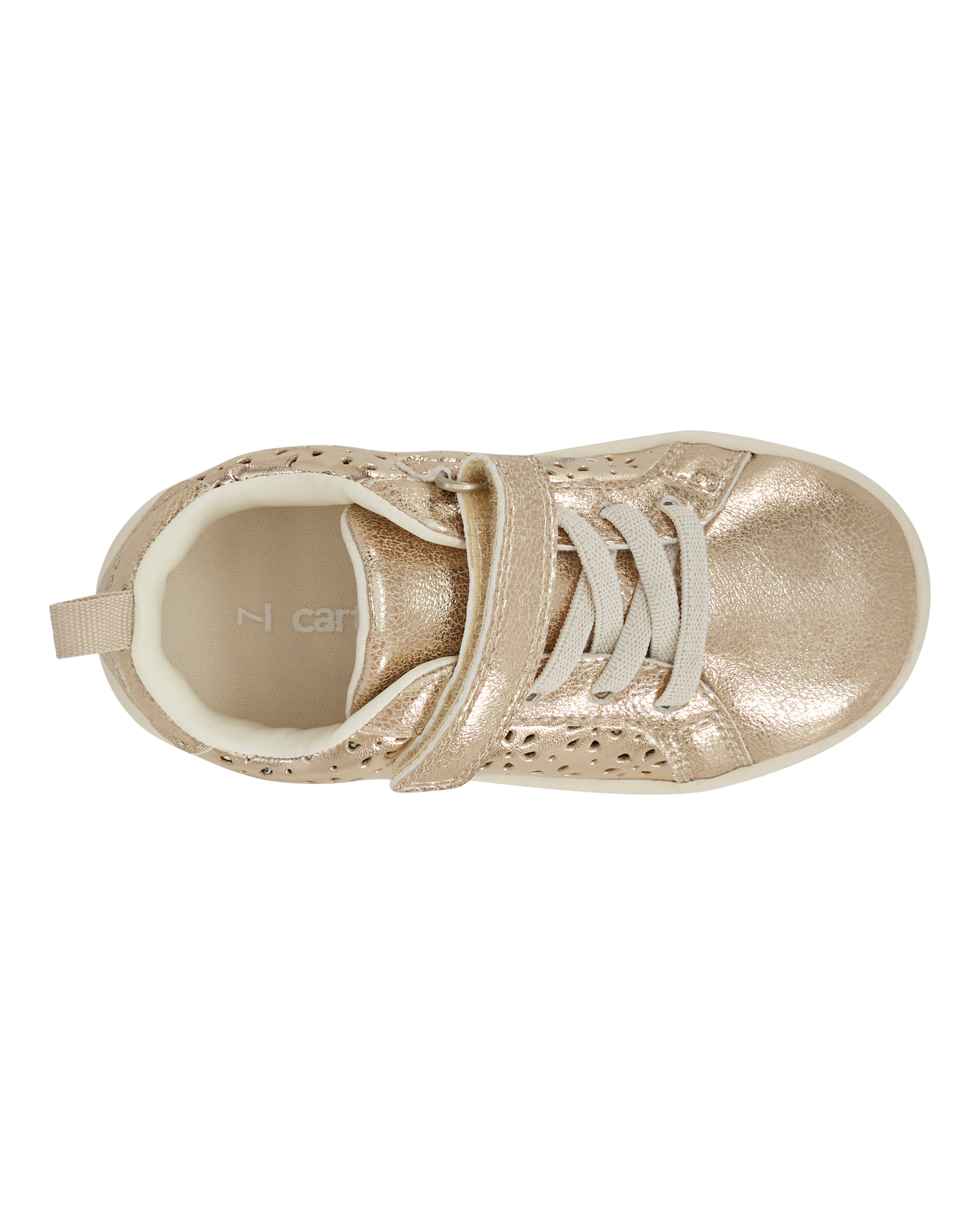 Toddler High-Top Glitter Sneakers - Gold