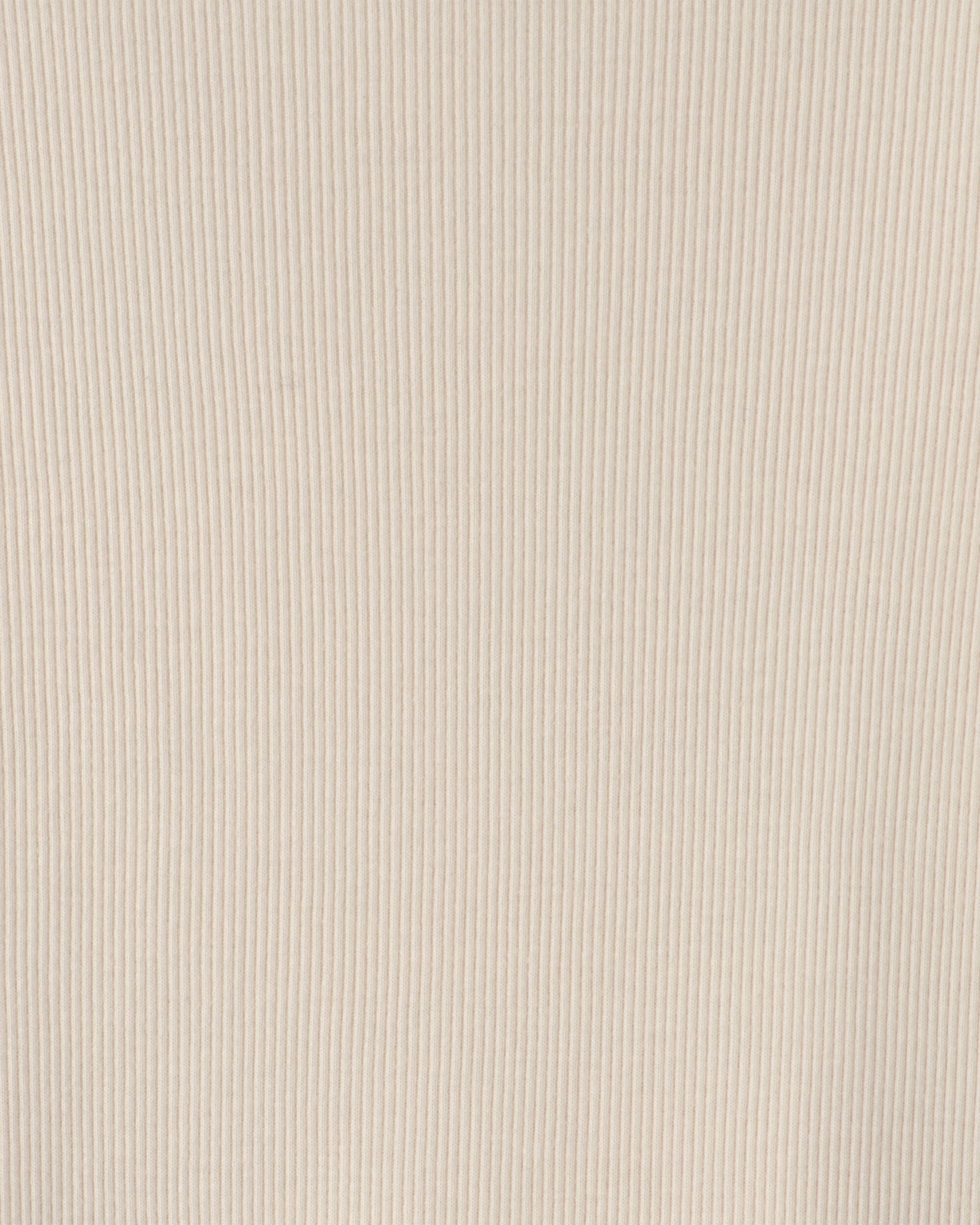 Girls Long-Sleeve Ribbed Top - Cream