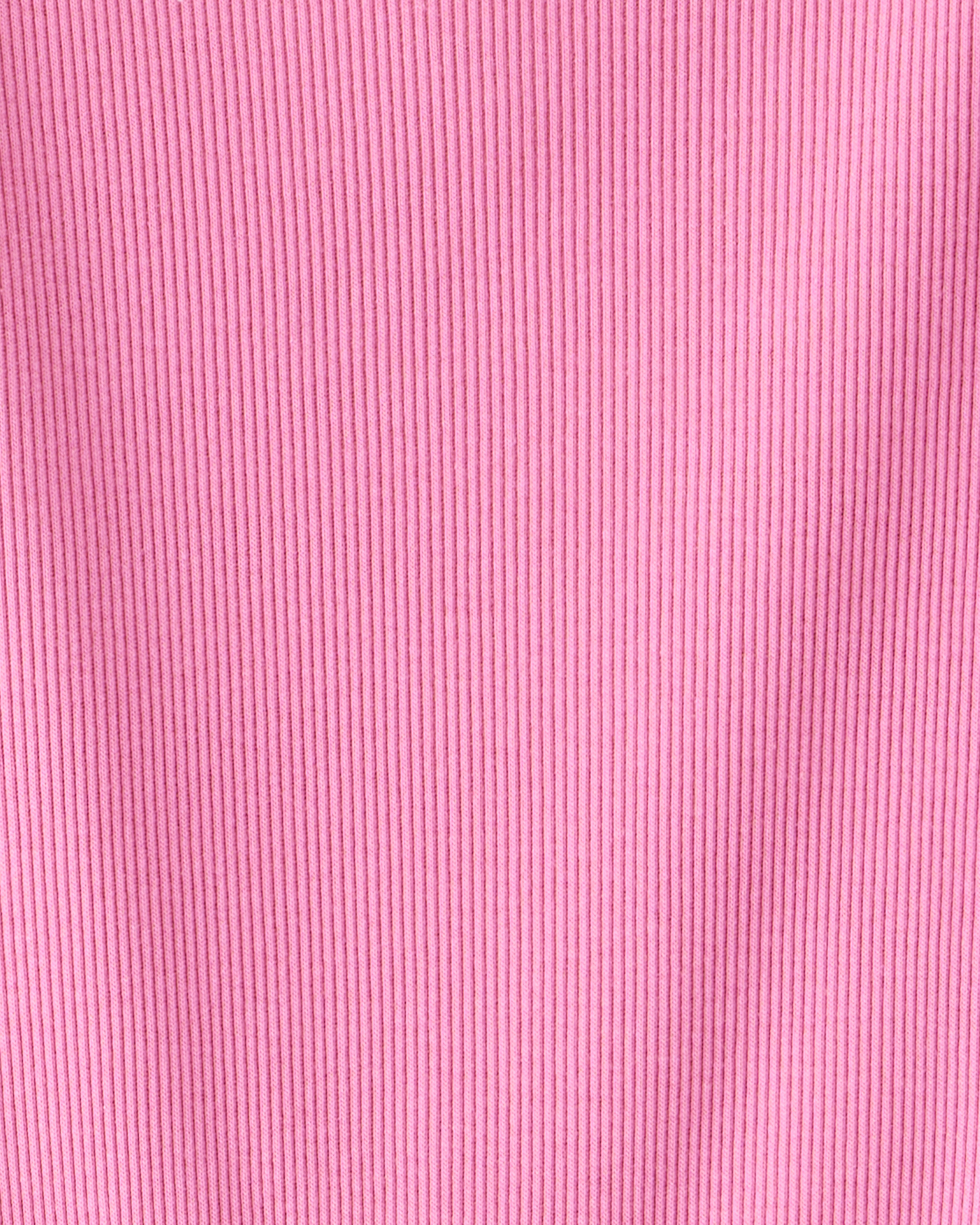 Girls Long Sleeve Cotton Dress - Pink