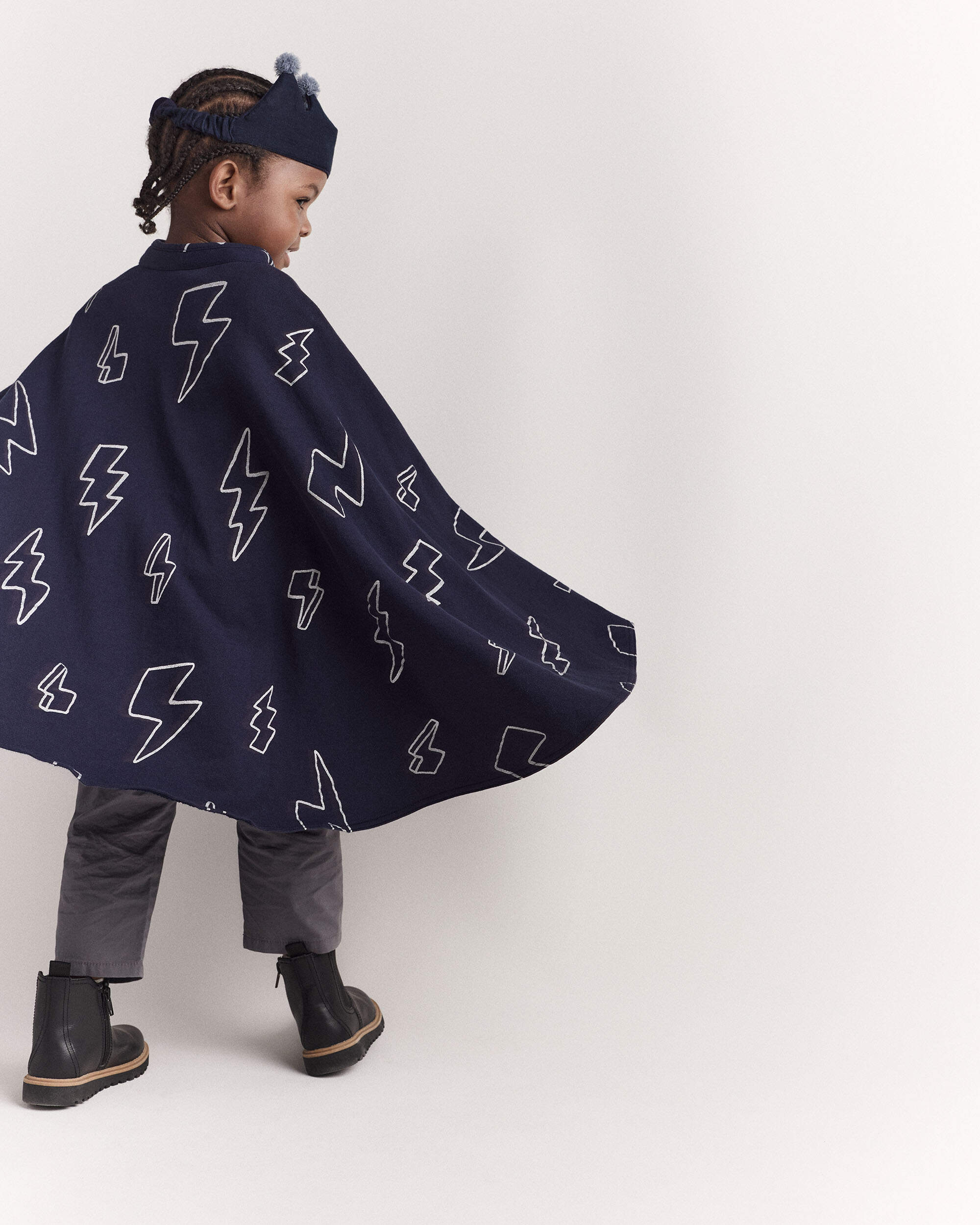 Toddler Lightening Bolt Dress Up Cape - Navy