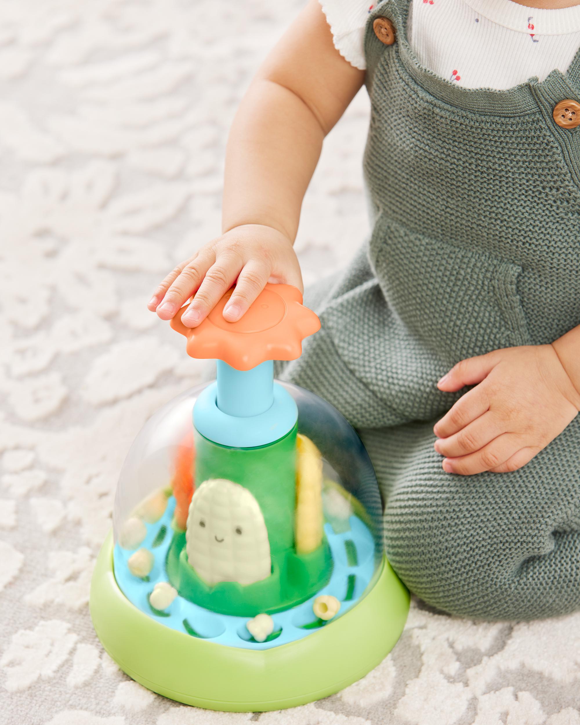 Baby Farmstand Push & Spin Baby Toy