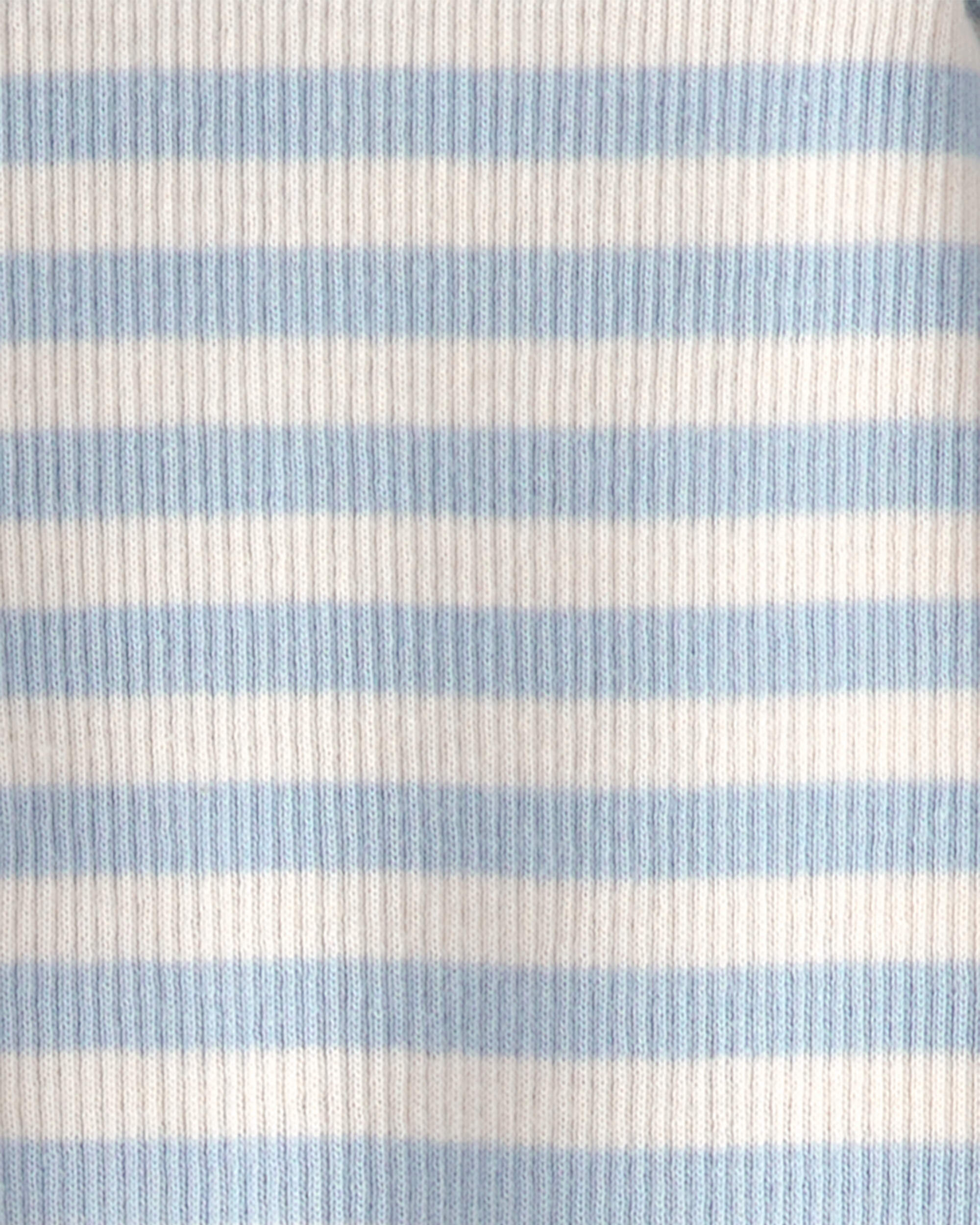 Baby Organic Cotton Sleep & Play Pyjama Stripes