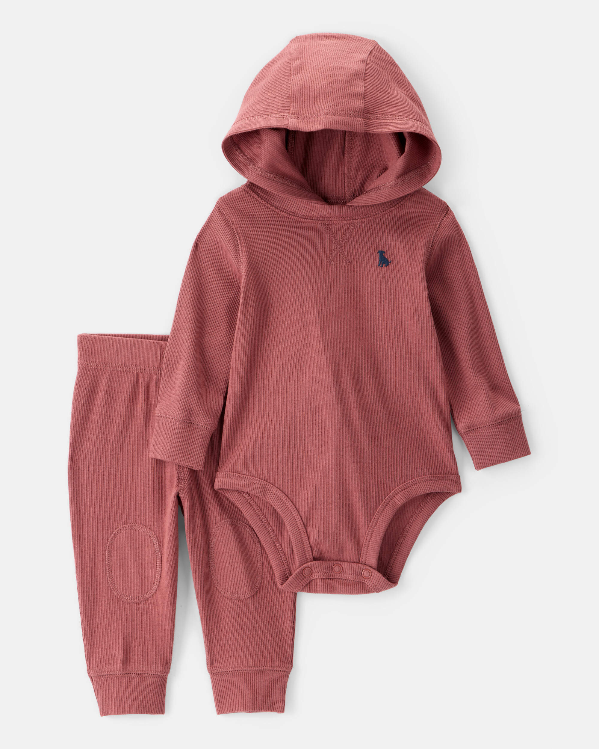Baby 2-Piece Hooded Bodysuit Pant Set
