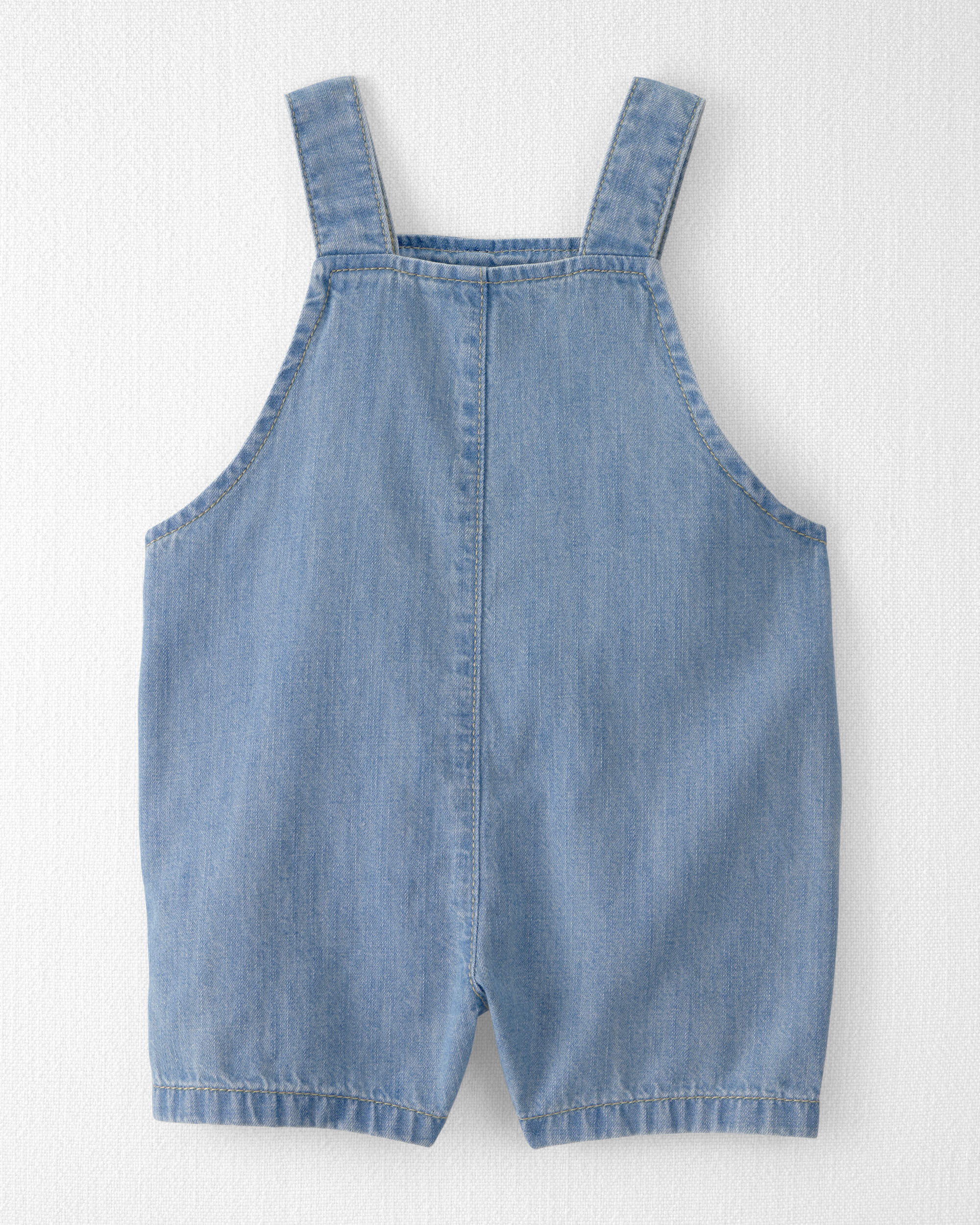 Baby Organic Cotton Chambray Shortall