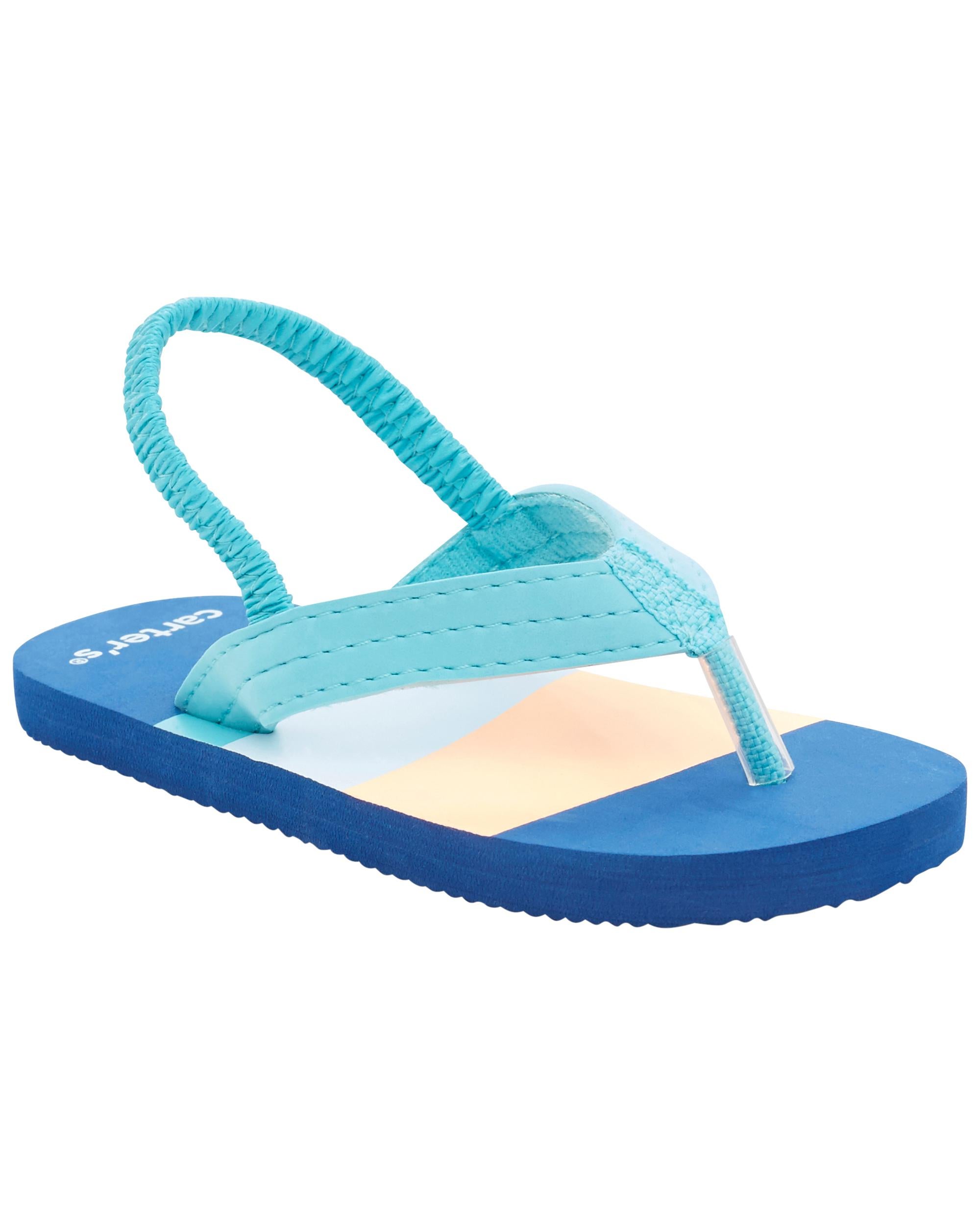 Colourblock Flip Flops
