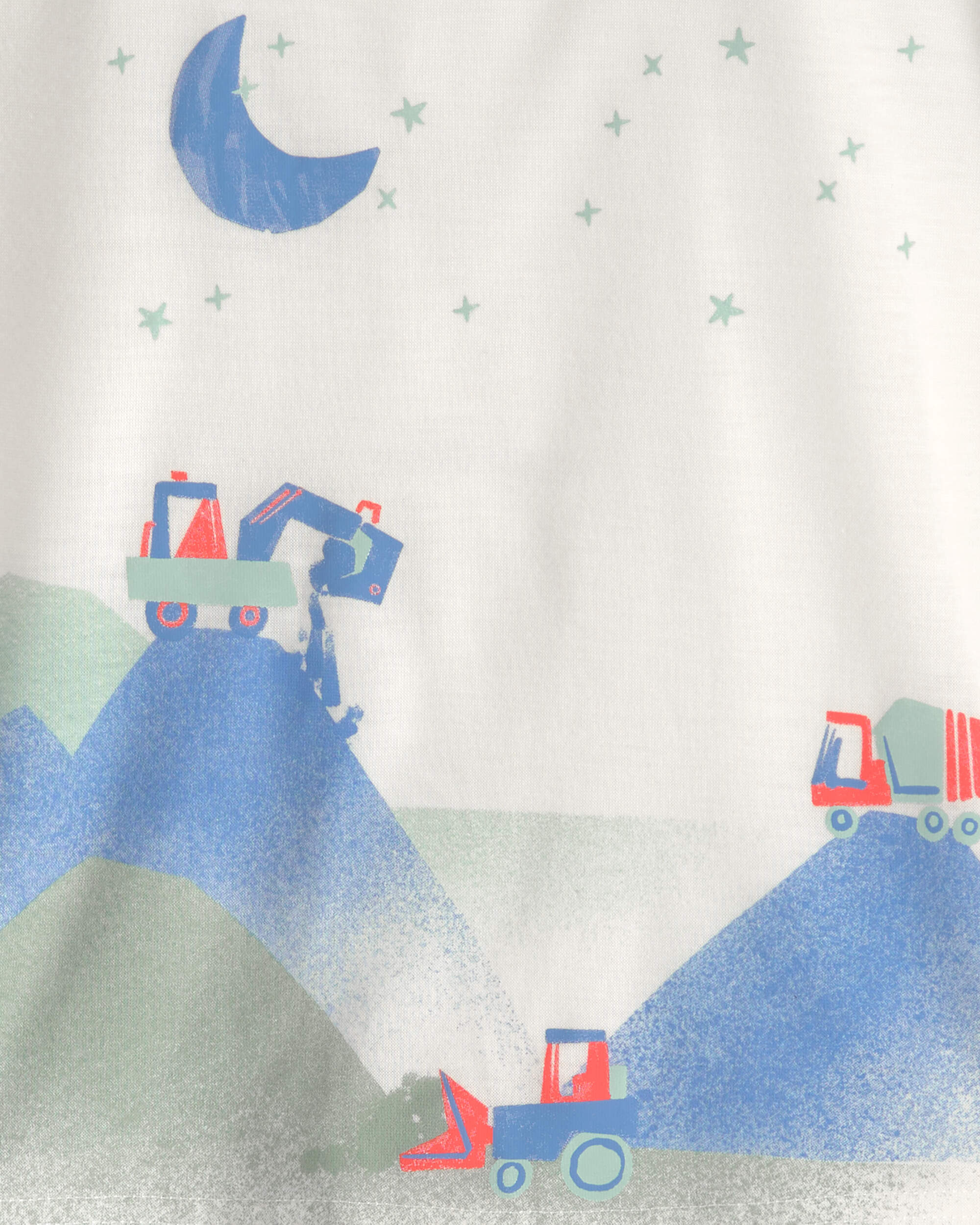 Toddler Boy Construction Loose Fit 2-Piece Pyjama Set - Grey/Blue