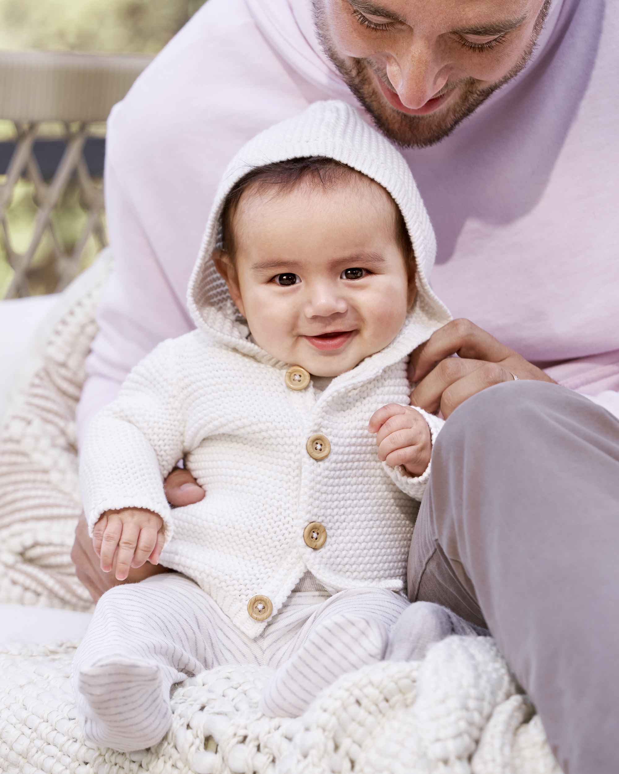 【seed and soil】Organic cotton cardigan 予約販売】Organic cotton cardigan(oat) – seed and soil