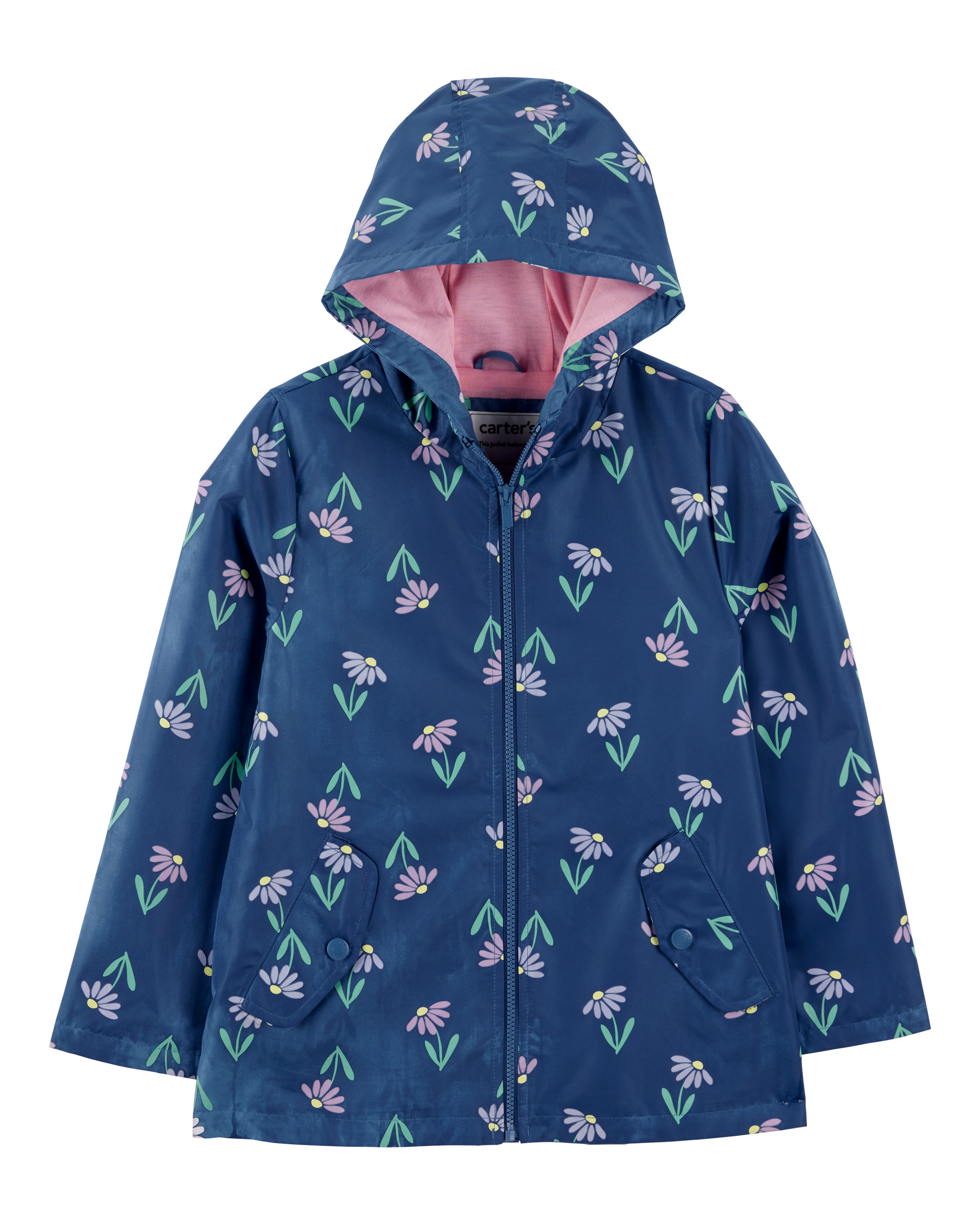 Navy Colour Changing Rain Jacket - Navy | Carter's Oshkosh