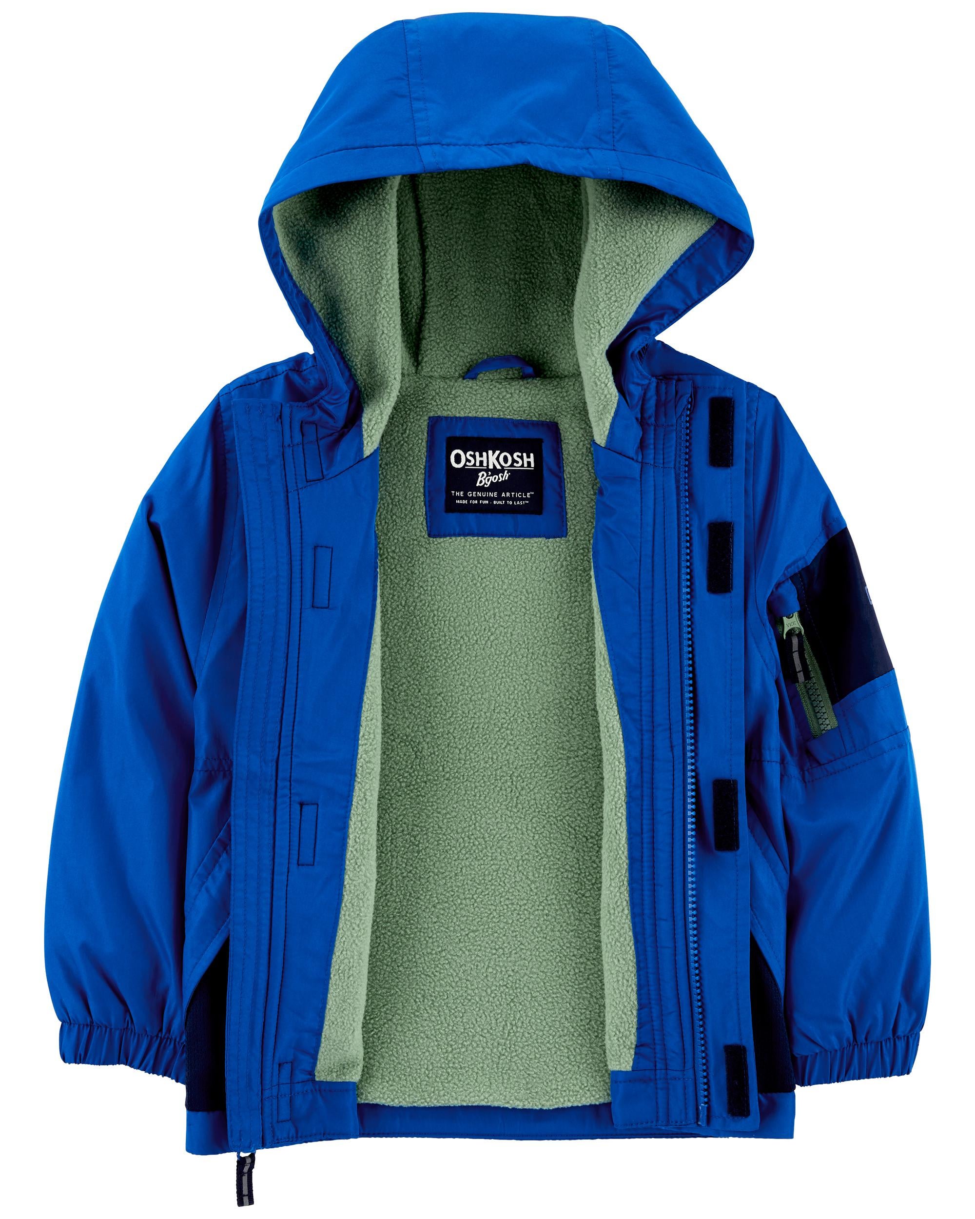 Boys fleece lined clearance jacket