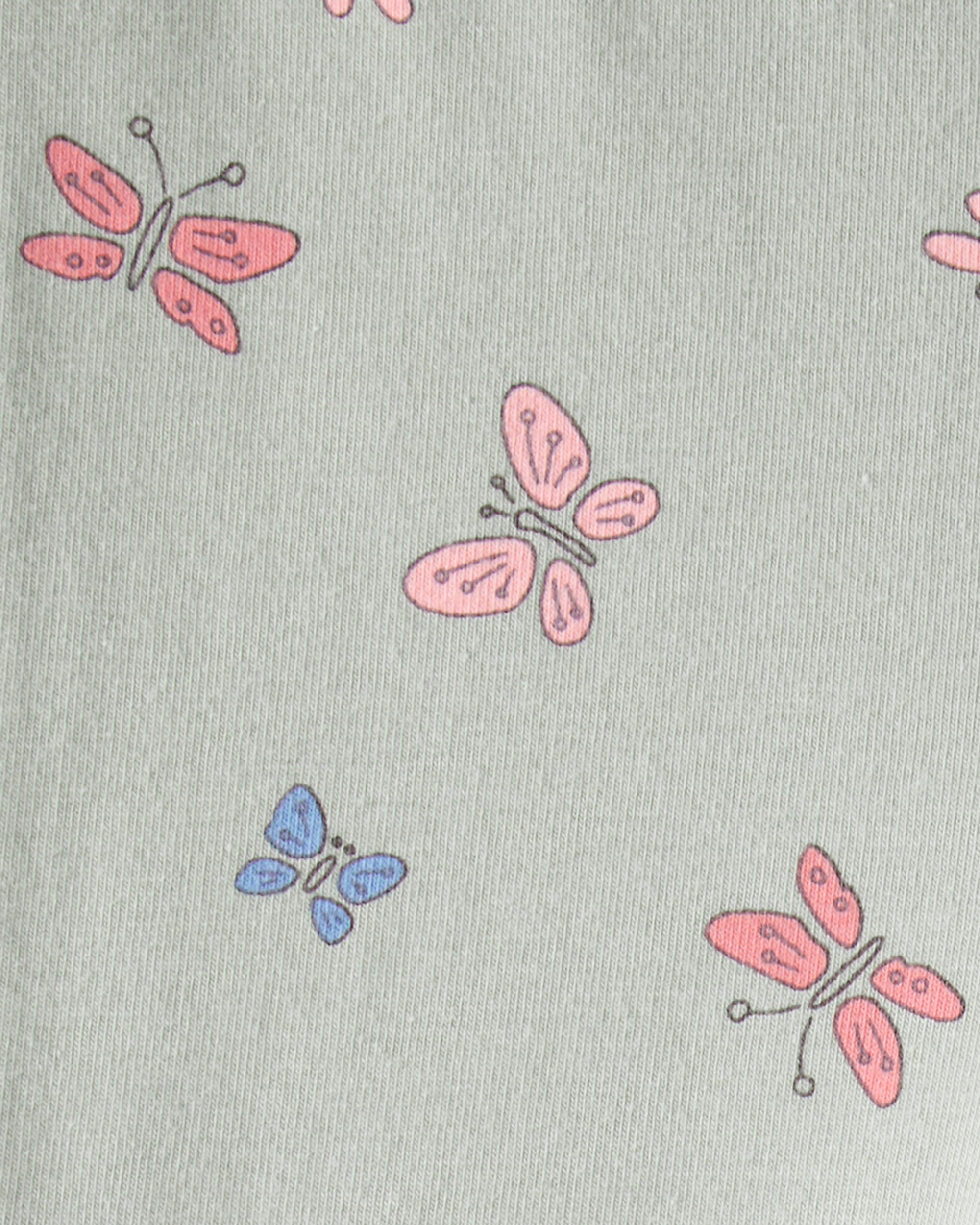 Toddler Girl Butterfly Flare Pull-On Stretch Leggings - Green