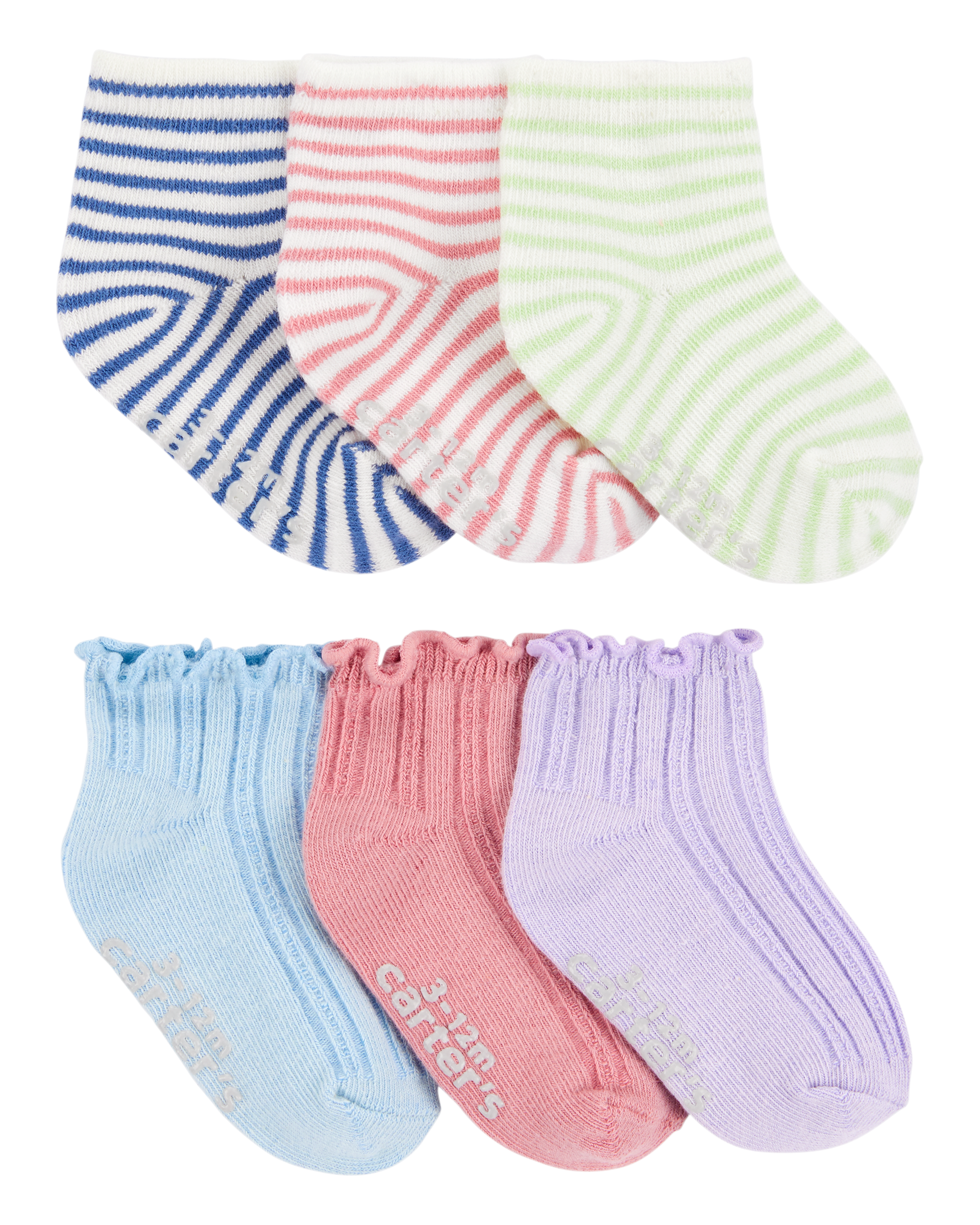 Baby Girl 6-Pack Ankle Socks