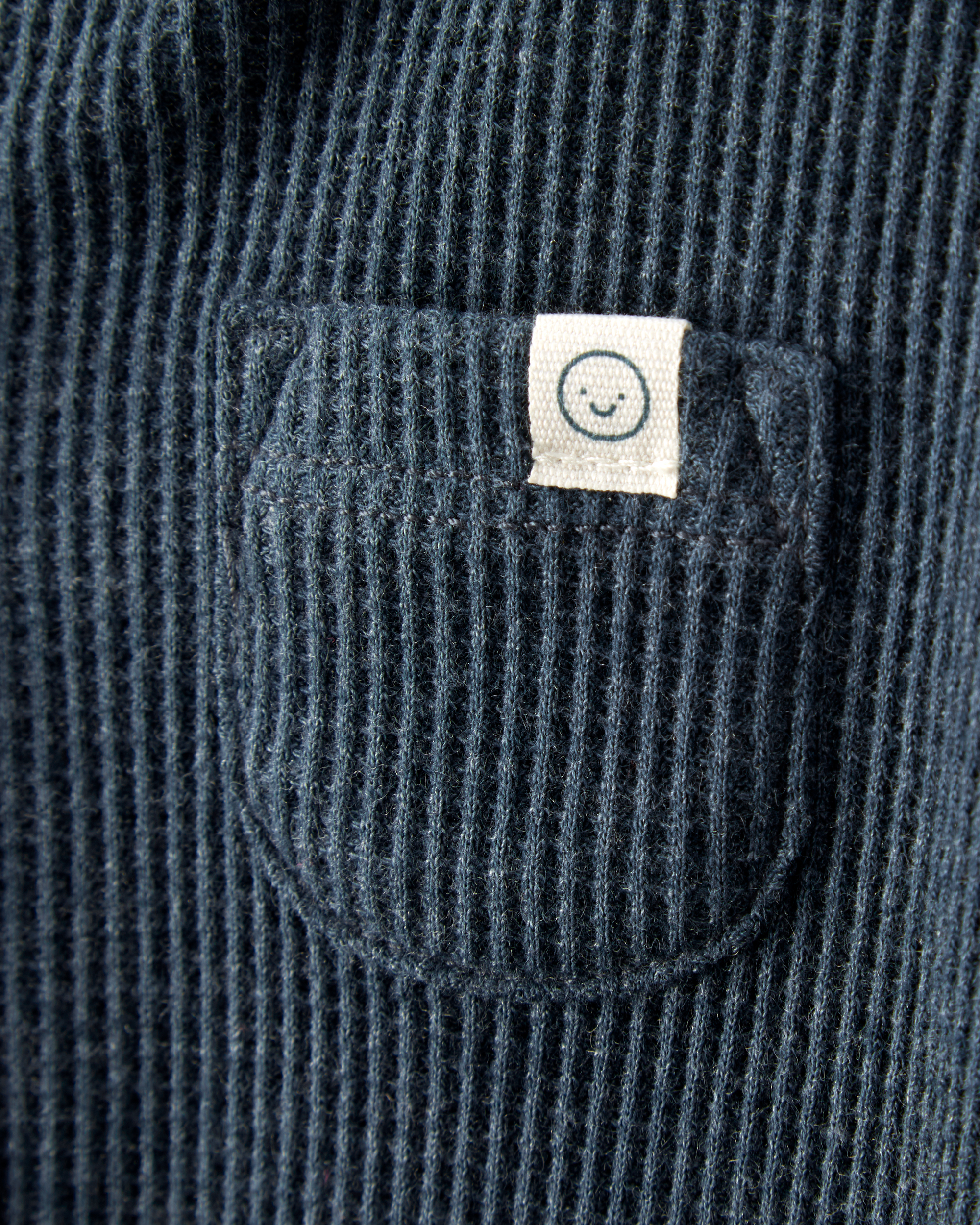 Baby Boy Cotton Long-Sleeve Sleeper - Navy Blue