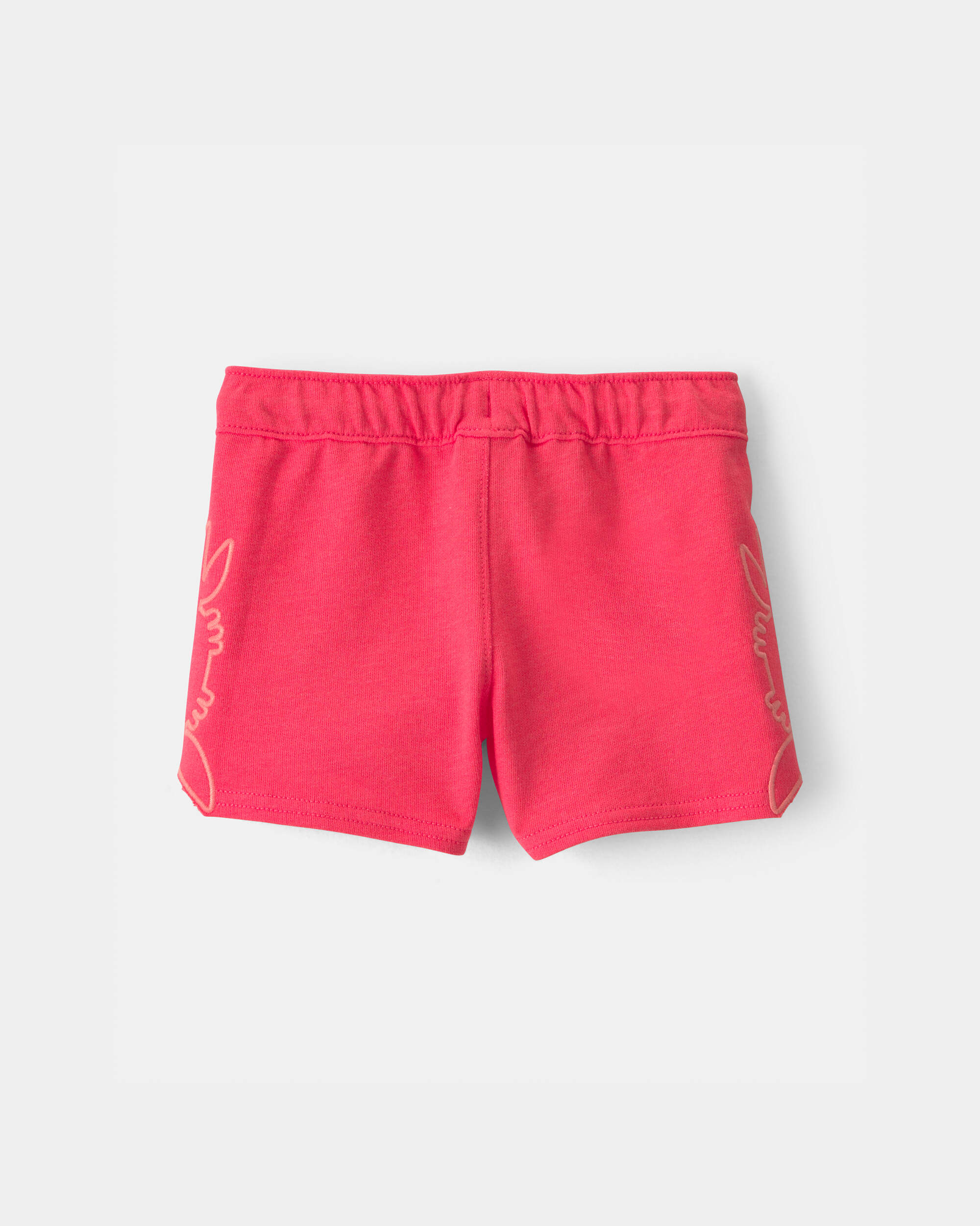Baby Boy Crab French Terry Shorts - Orange