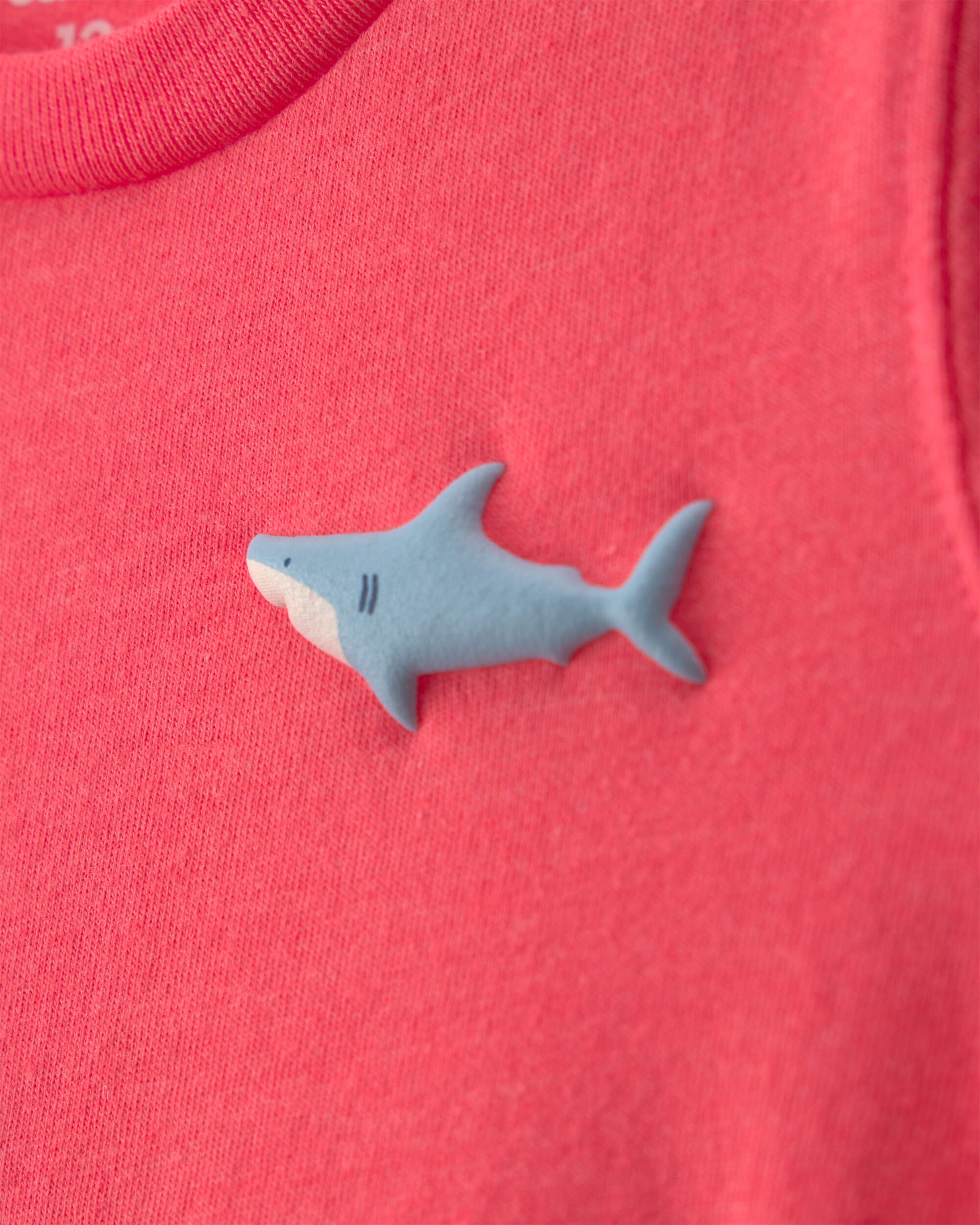 Toddler Boy Shark Graphic Tee - Orange