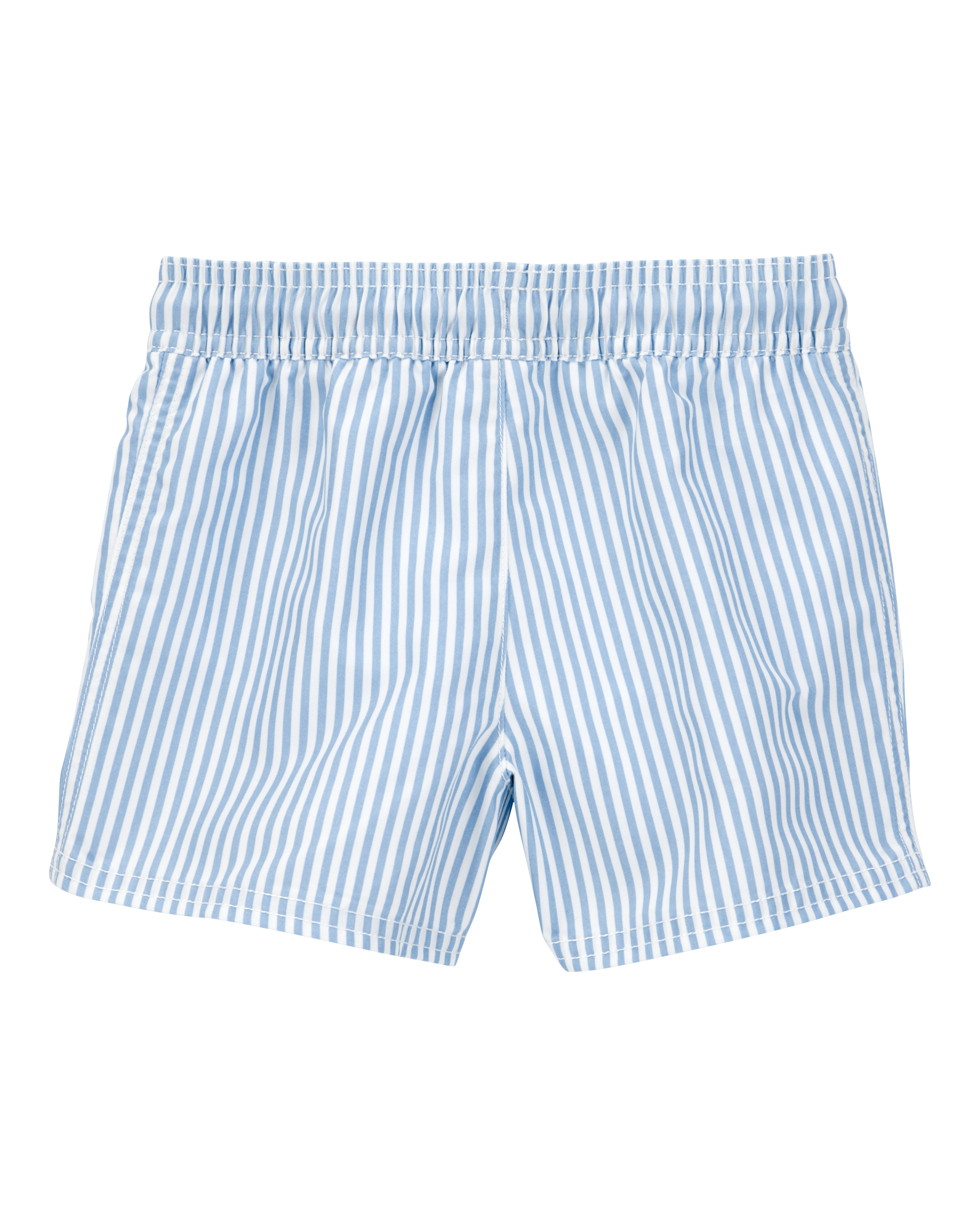 Toddler Boy Striped Swim Trunks - Blue