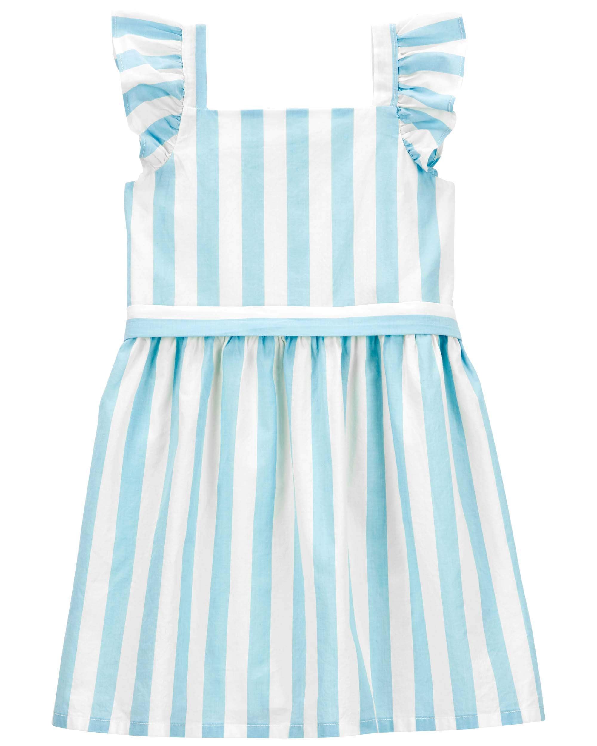 Carter's blue and white striped best sale dress