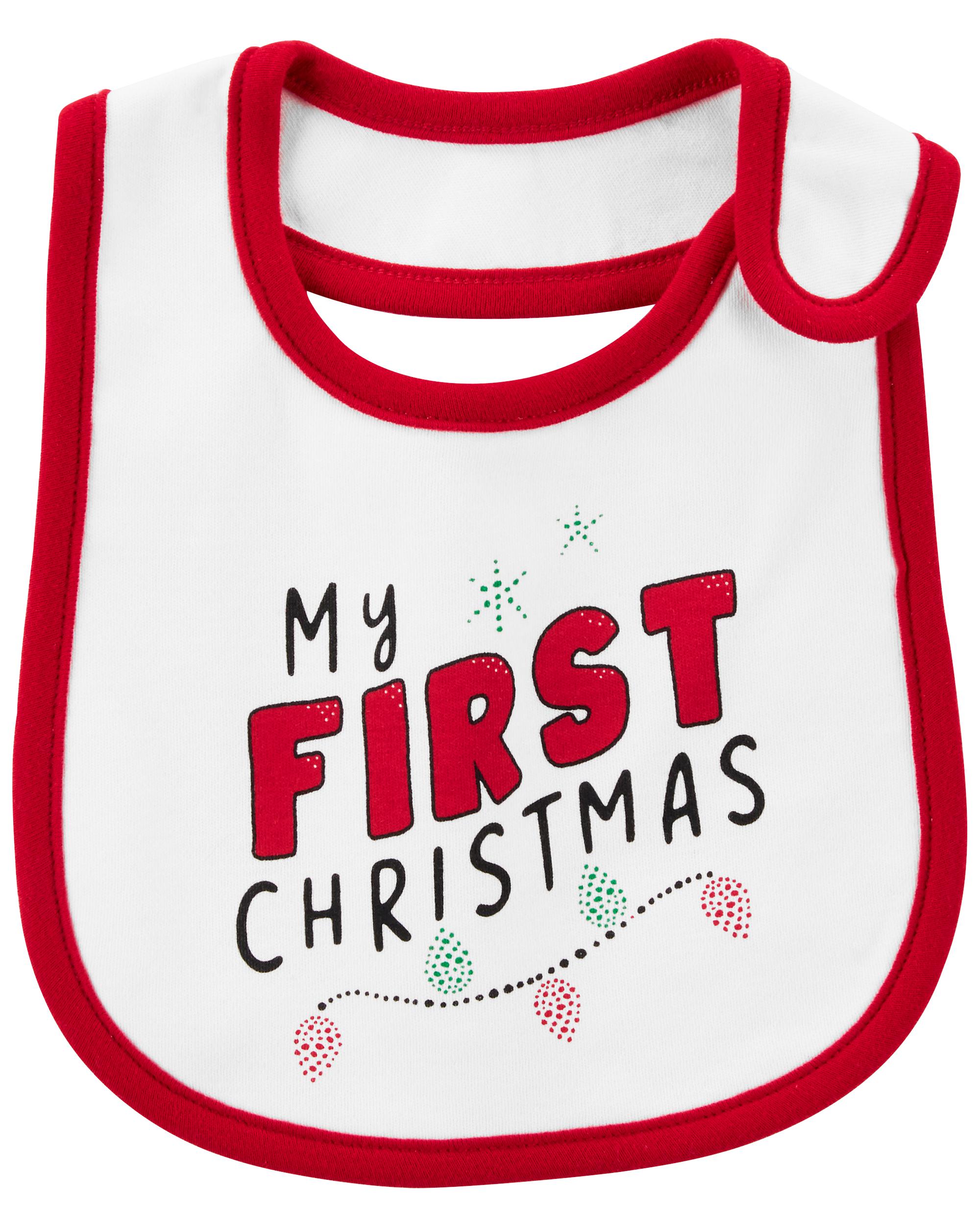 My First Christmas Teething Bib | Carter's Oshkosh Canada