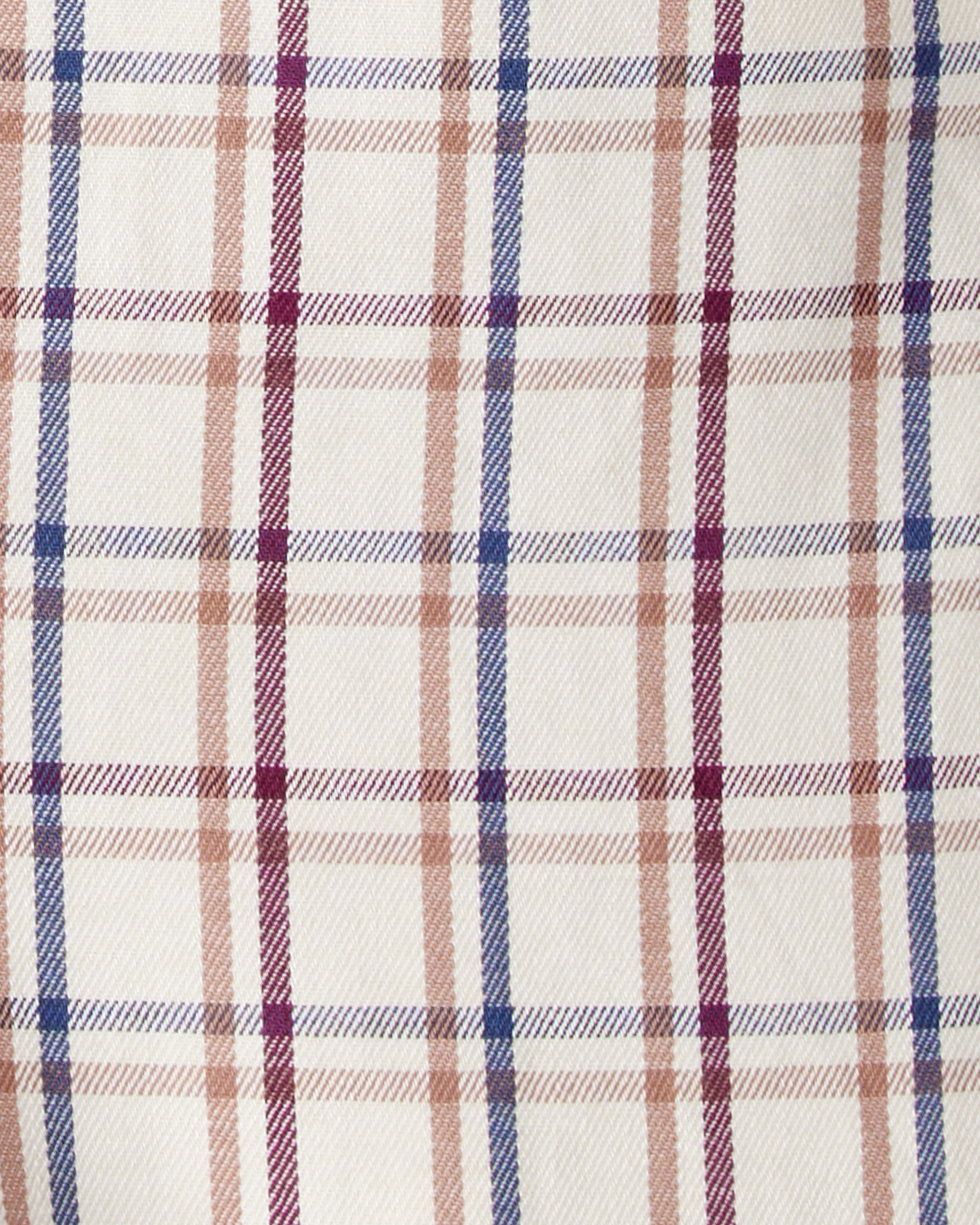 Baby Boy 2-Piece Plaid Overall Set - Maroon/Ivory