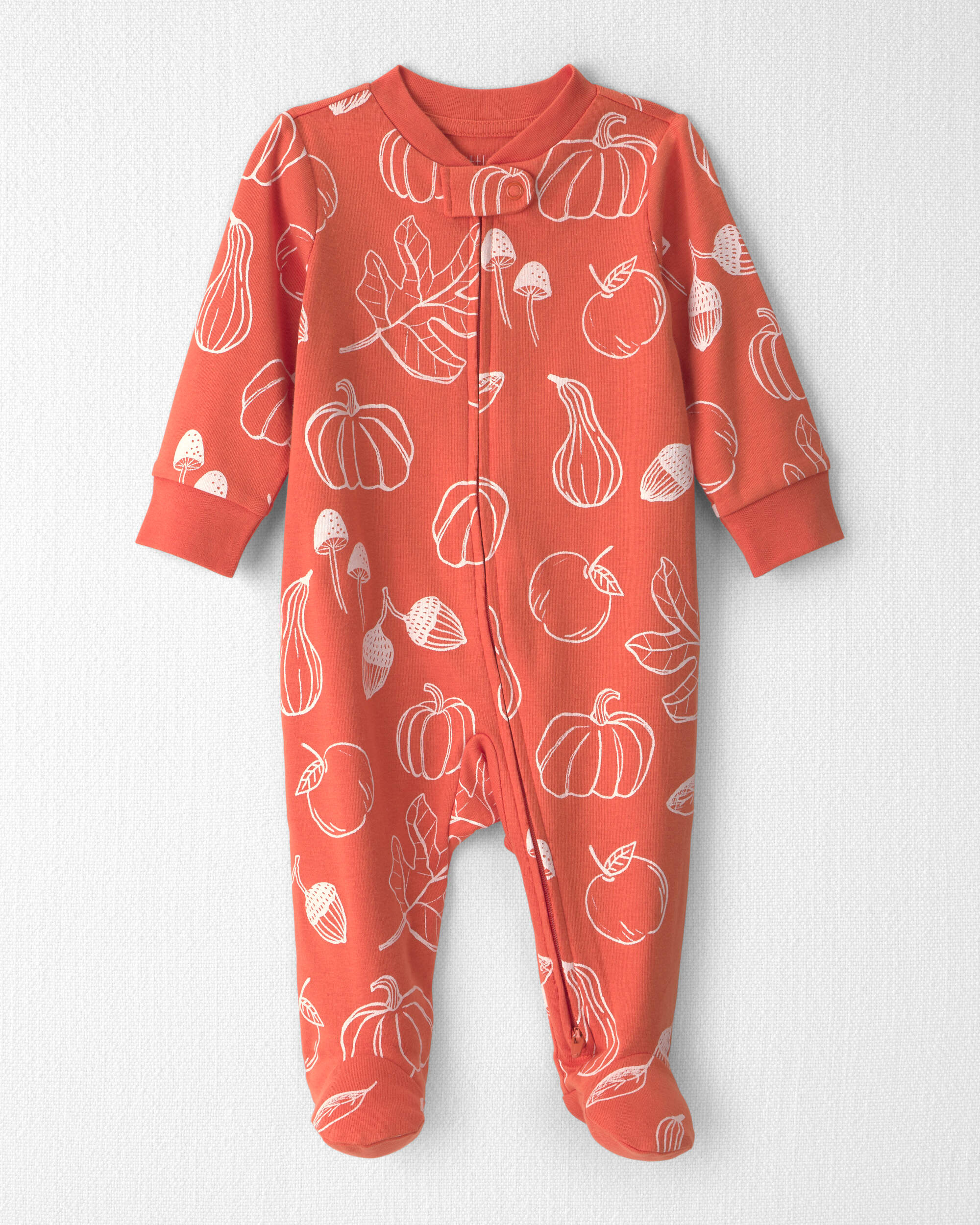 Baby Organic Cotton Sleeper Autumn Gourds