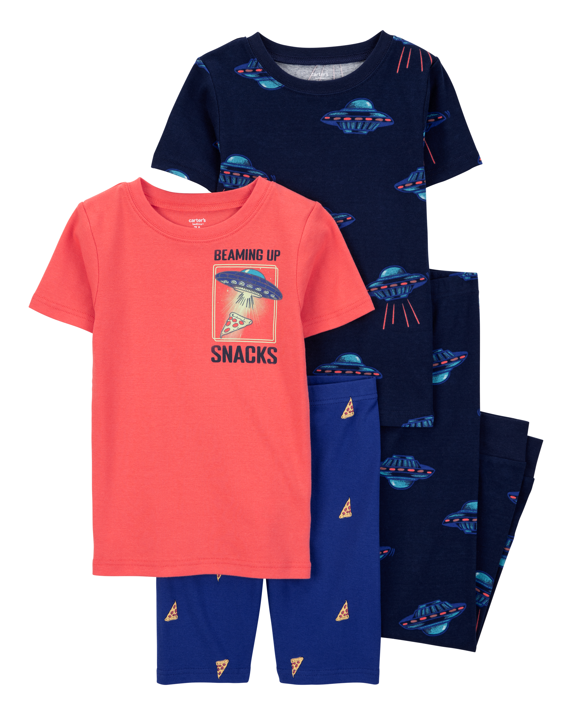 Kid 4-Piece Space 100% Snug Fit Cotton Pyjamas