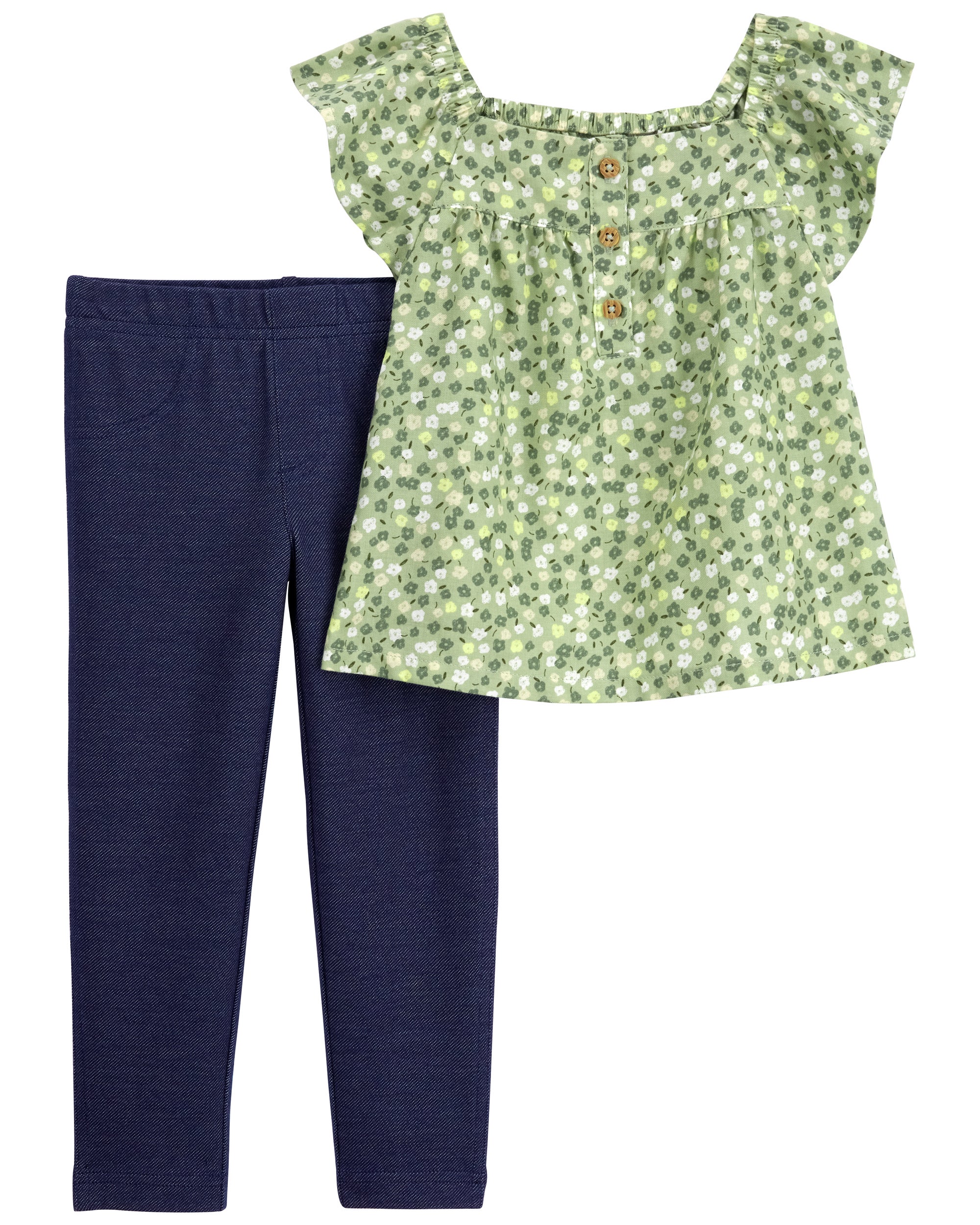 Baby 2 Piece Flutter Top and Leggings Set