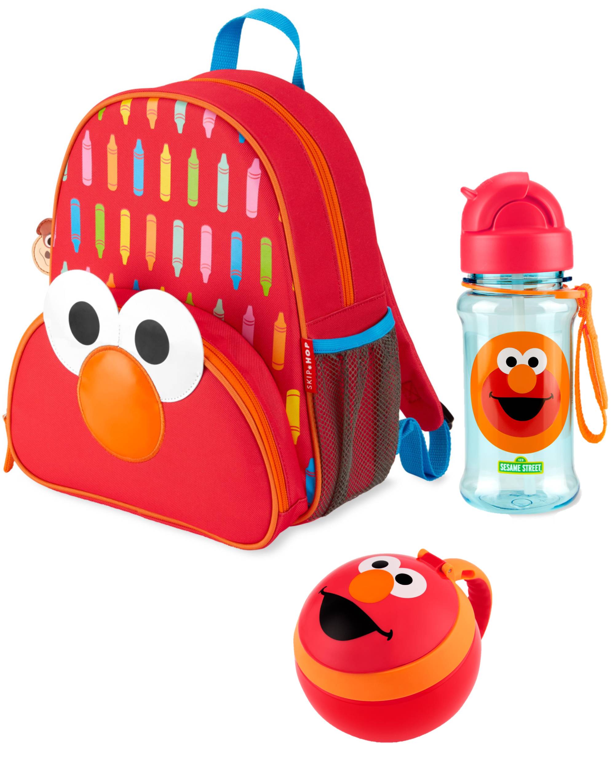 elmo mini backpack with name Sesame Street Plush Bring Elmo along for every adventure Sesame Street Little Kid Backpack
