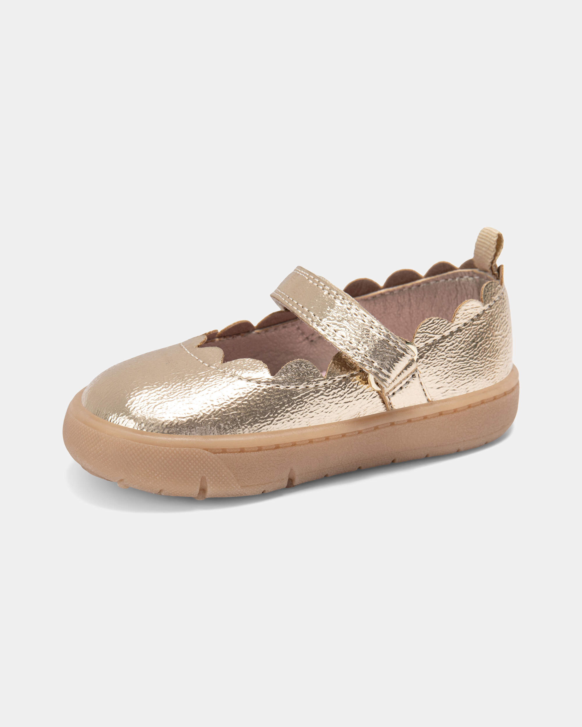 Baby Girl Every Step® First Walker Shiny Dress Shoes - Gold