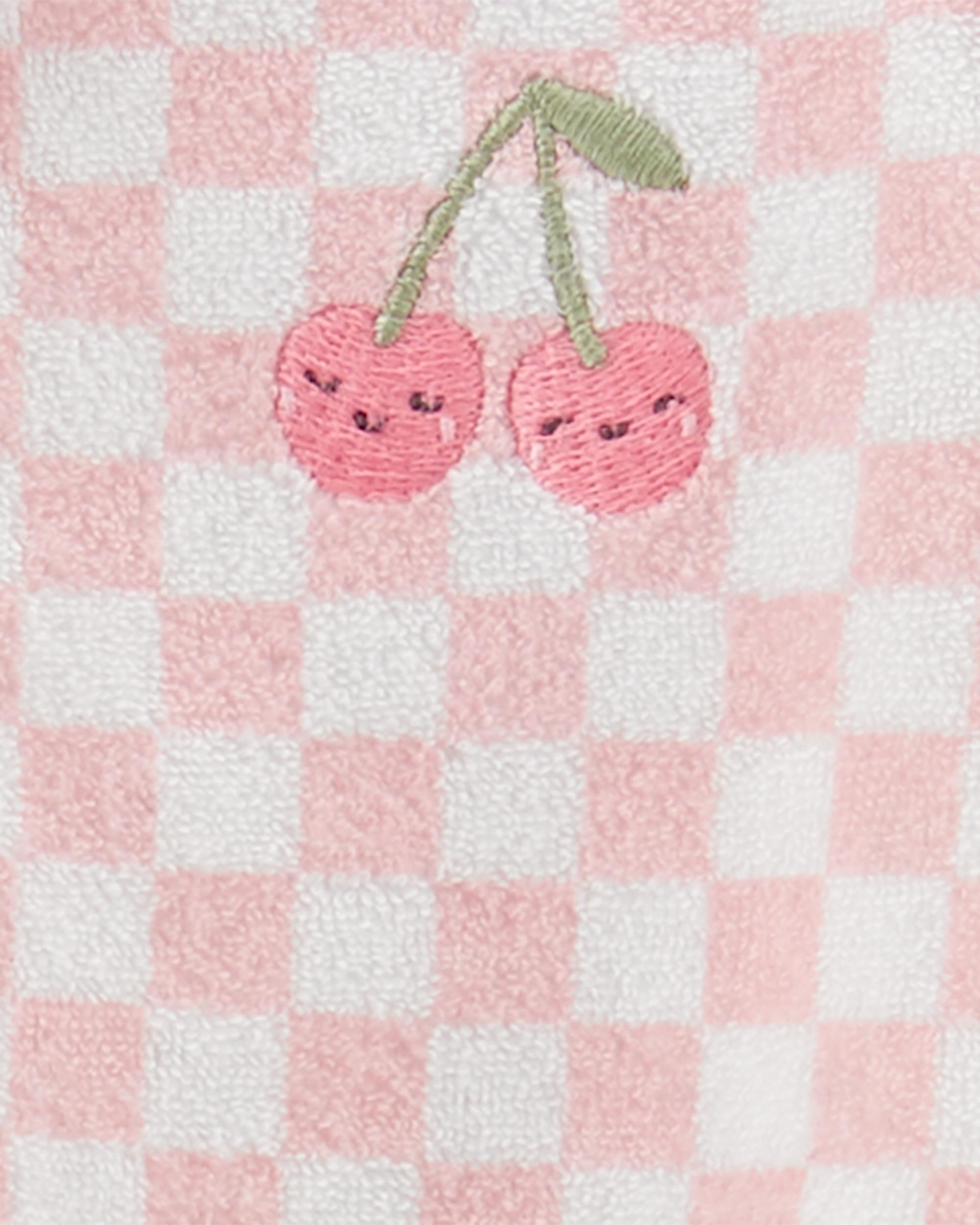 Embroidered Cherry 2-Way Zip Sleeper Pyjamas