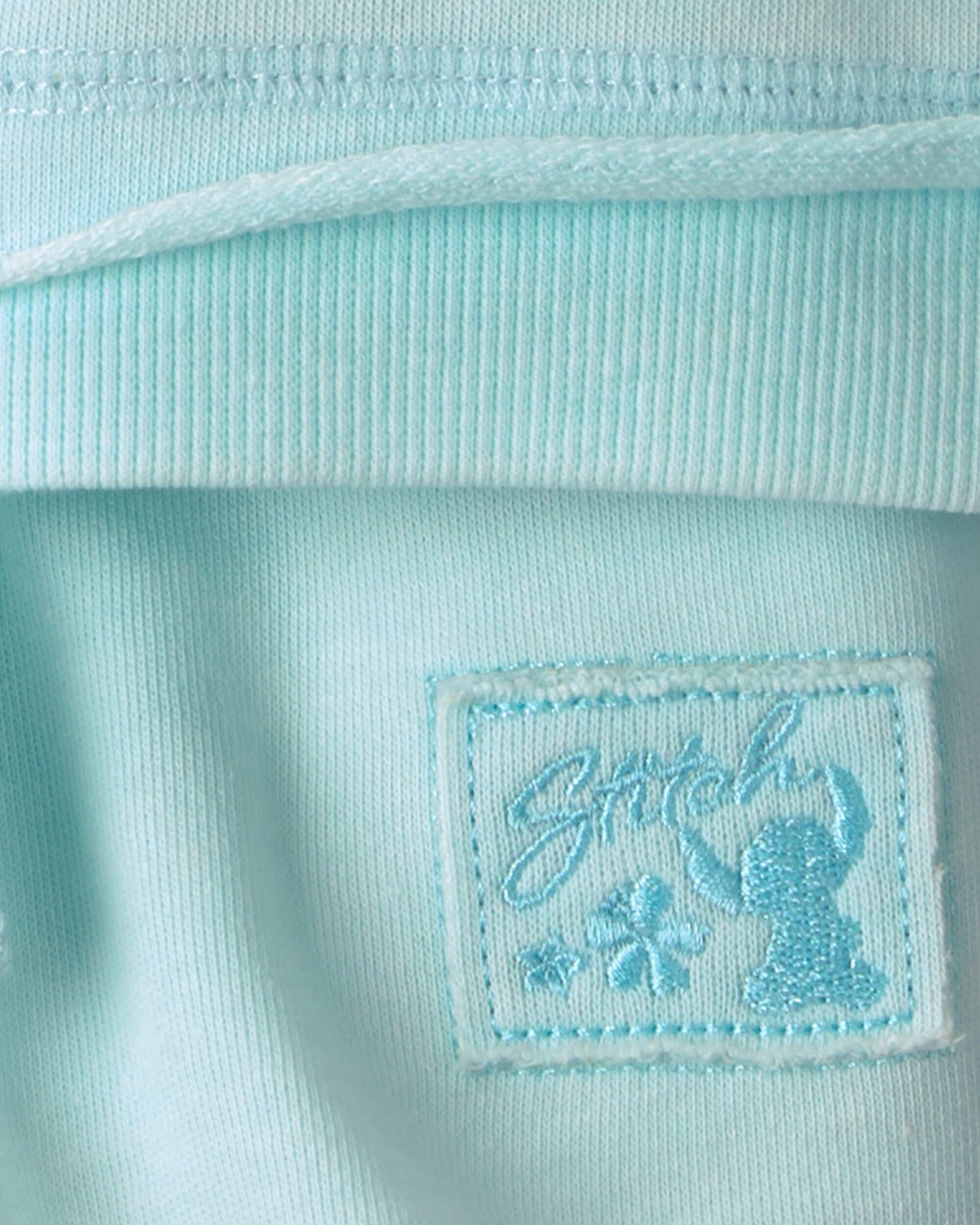 Baby Girl 2-Piece Disney© Lilo & Stitch French Terry Top Short Set - Blue