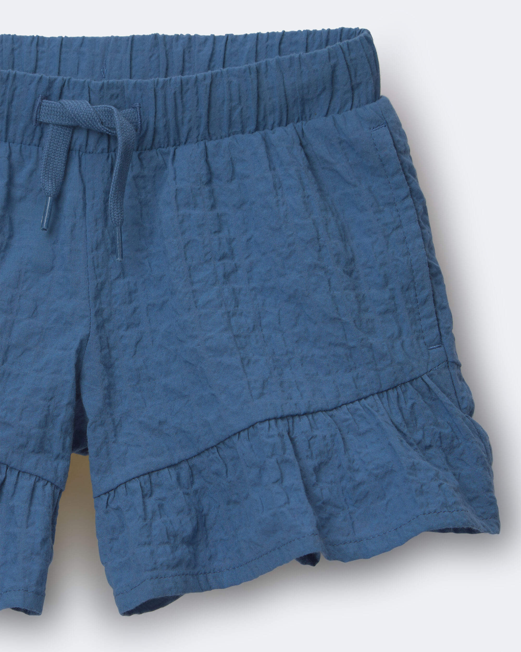 Toddler Girl Ruffle Butterfly Shorts - Slate Blue