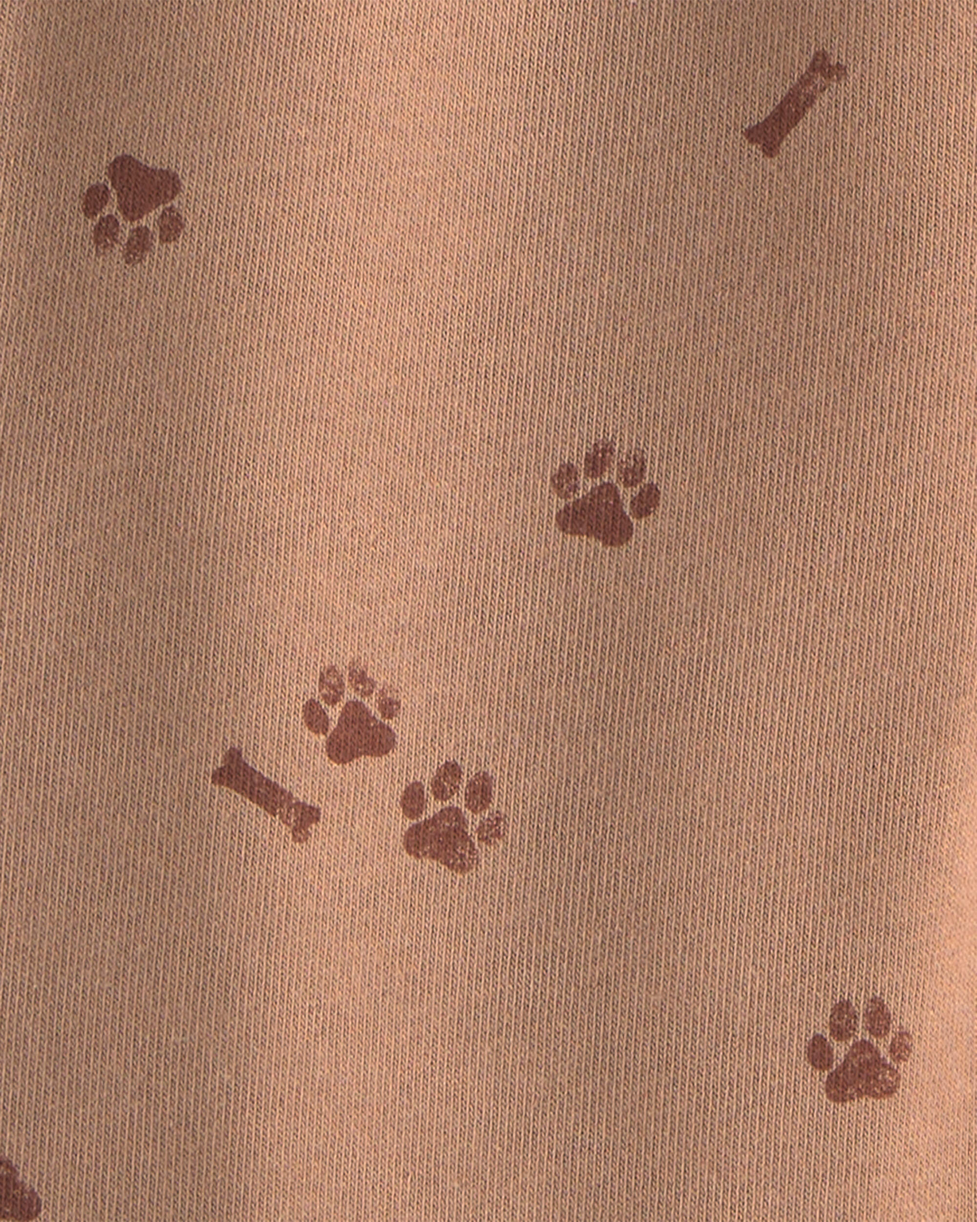 Baby Boy 2-Piece 'My Best Buddy' Dog Fleece Sweatshirt & Pant Set - Cream/Brown