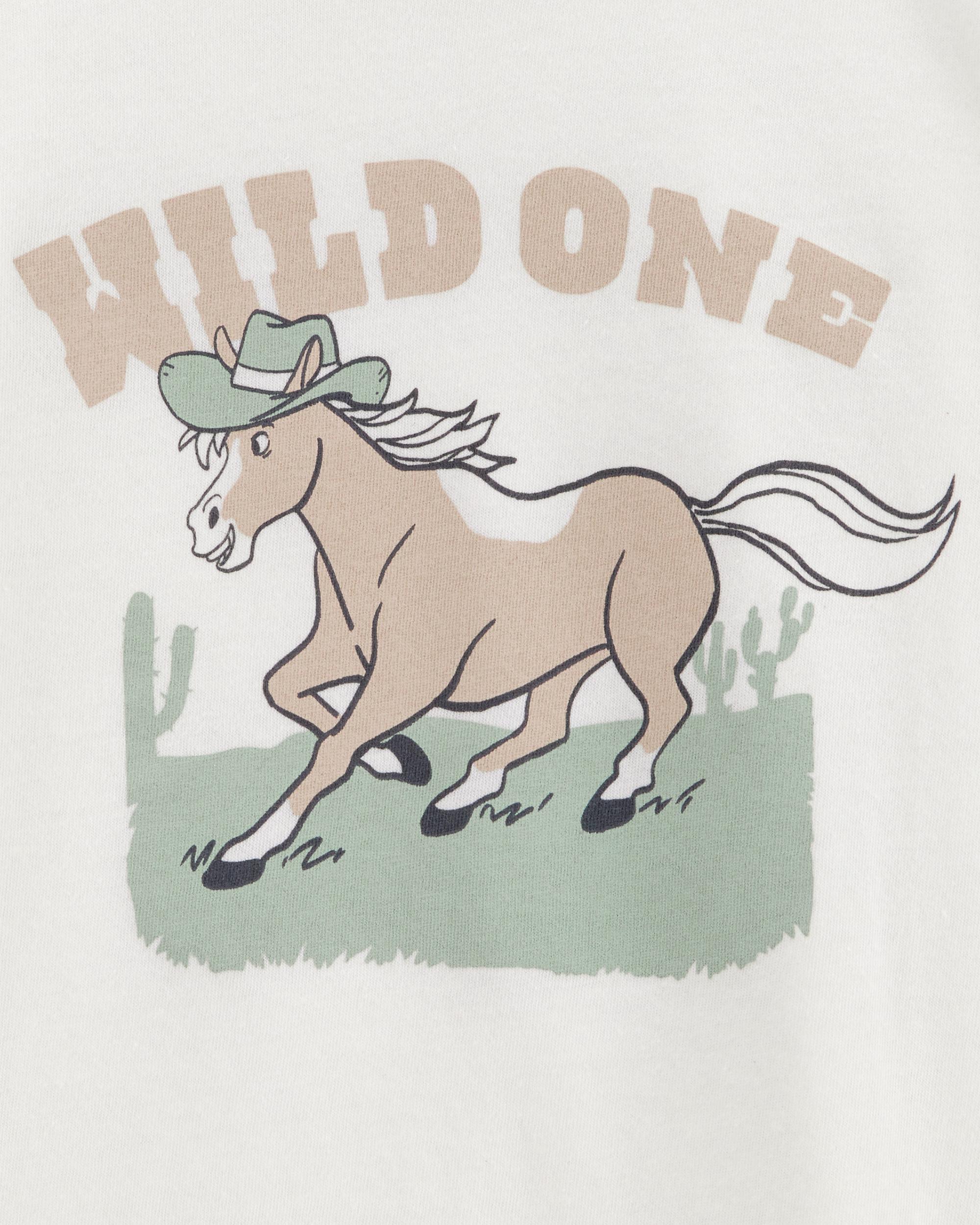 Toddler Boy Wild One Short-Sleeve Graphic Tee - White