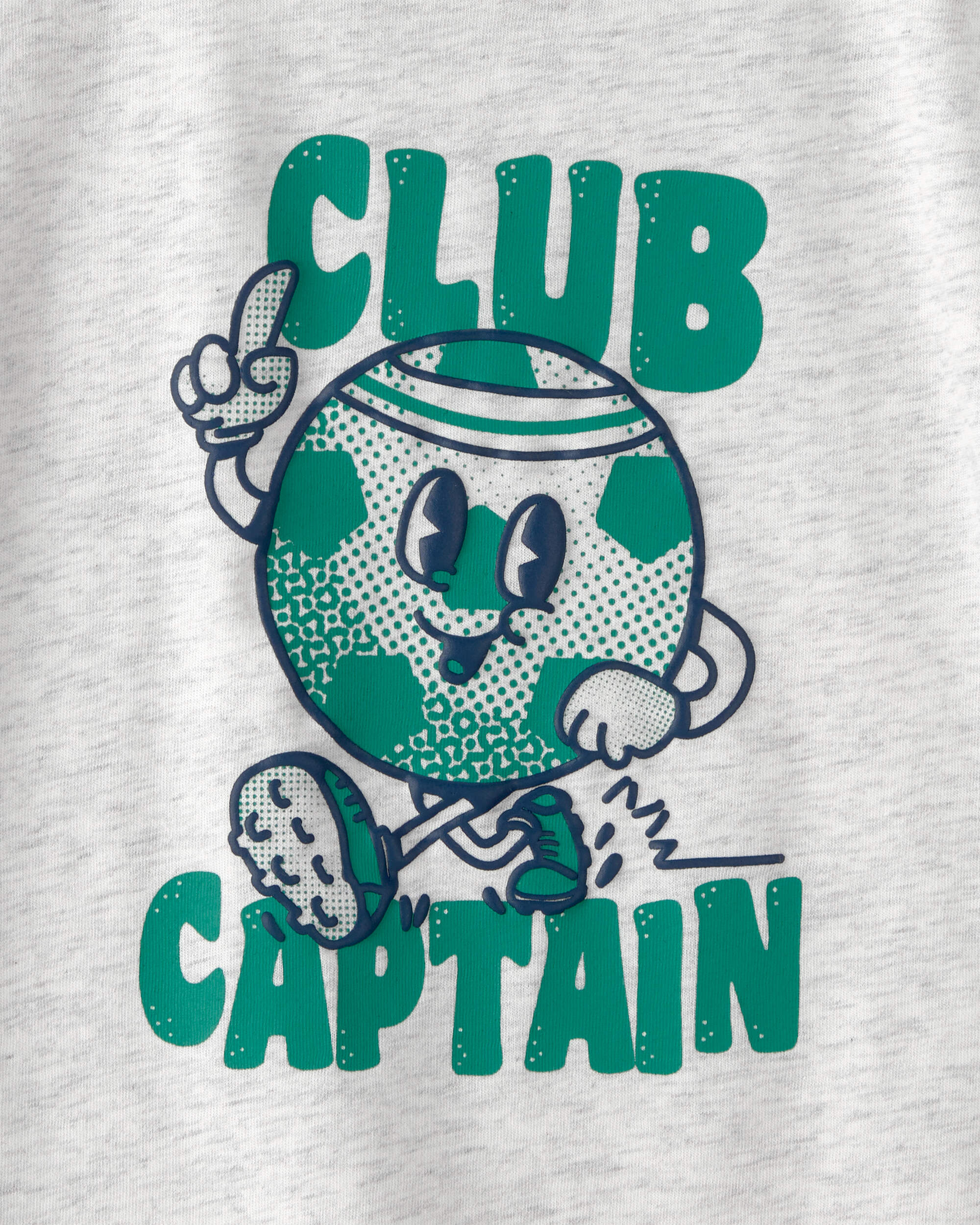 Toddler Boy 'Club Captain' Graphic Tee - Grey