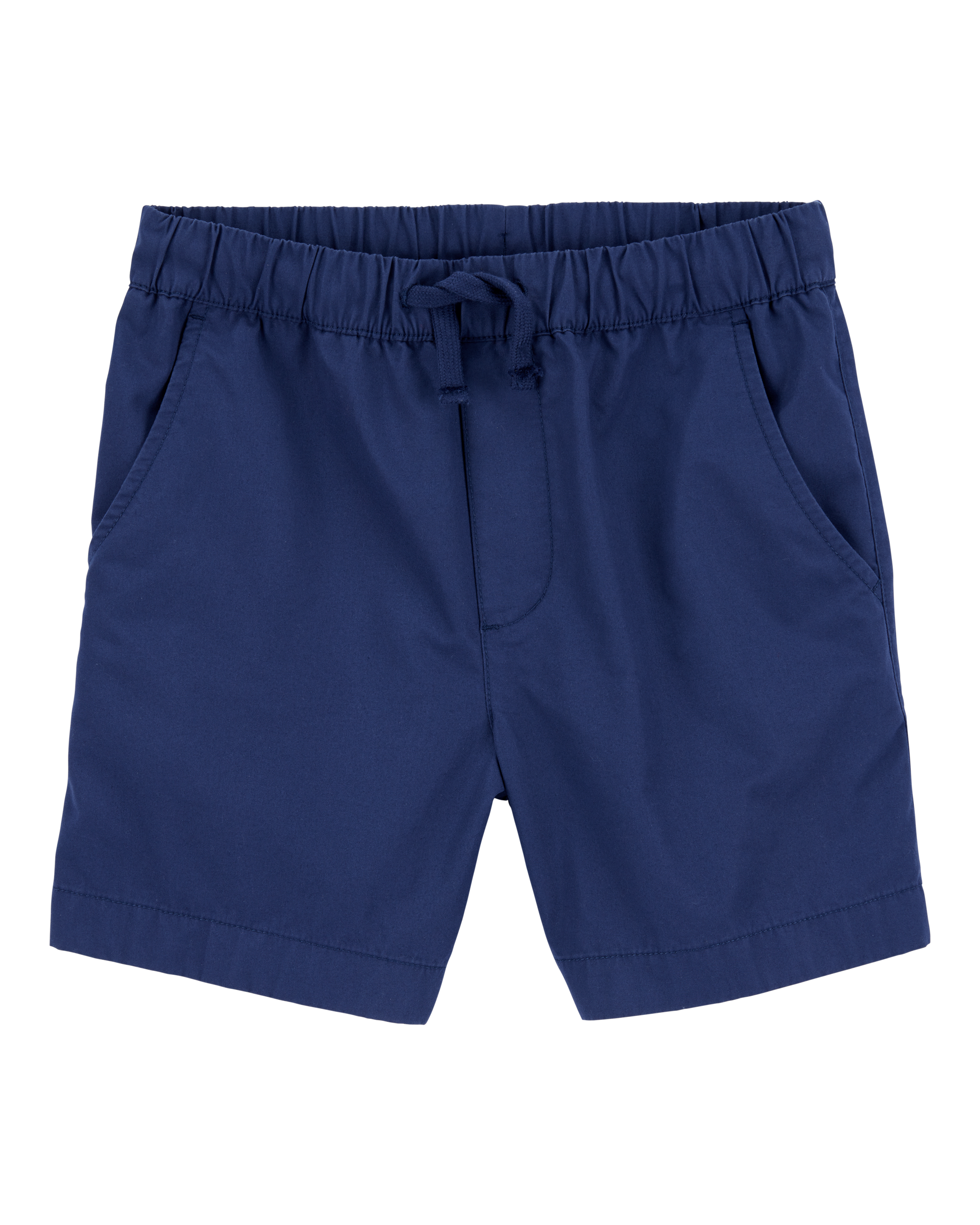 Boys Pull-On Poplin Shorts - Navy