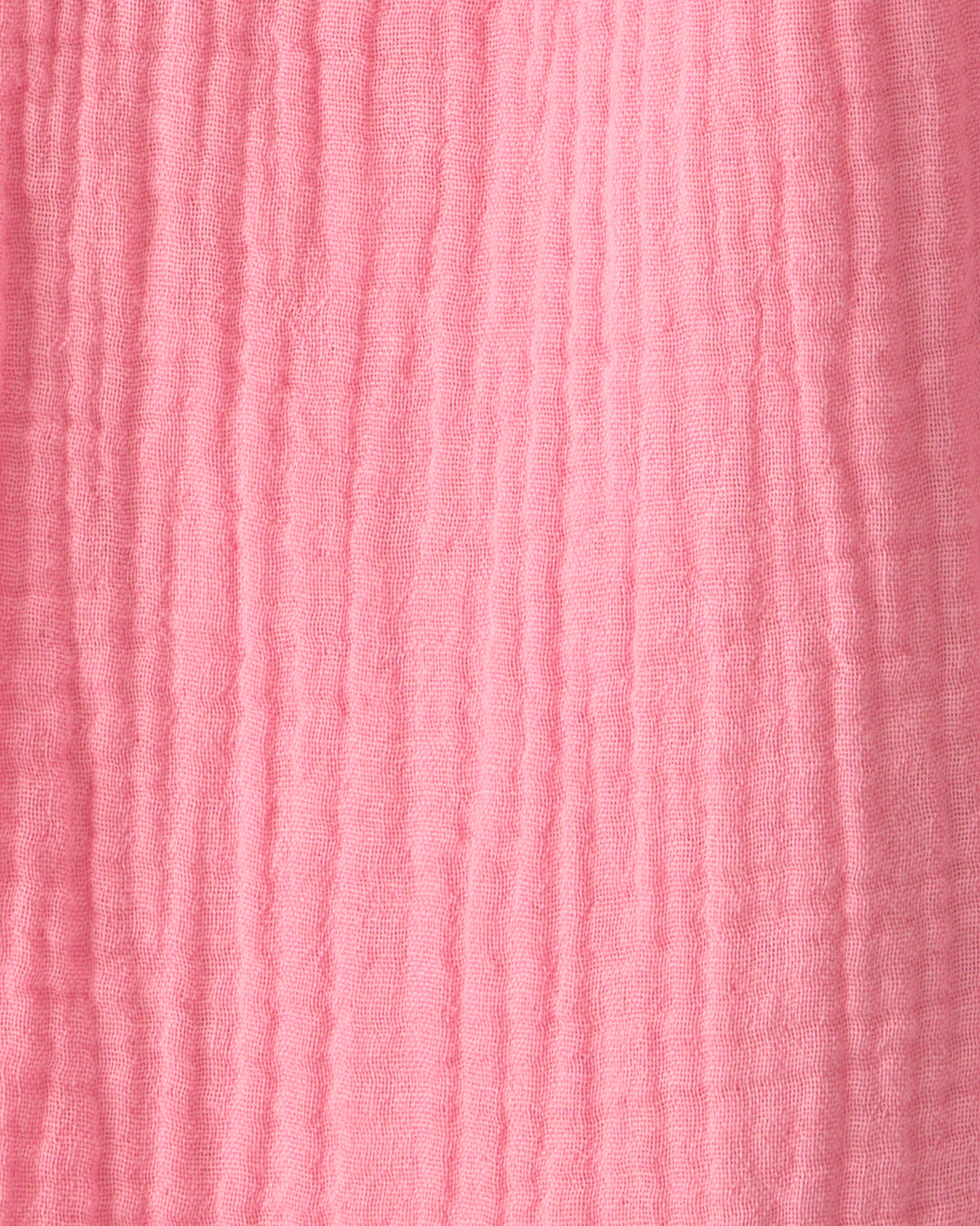 Toddler Girl Organic Cotton Gauze Pants