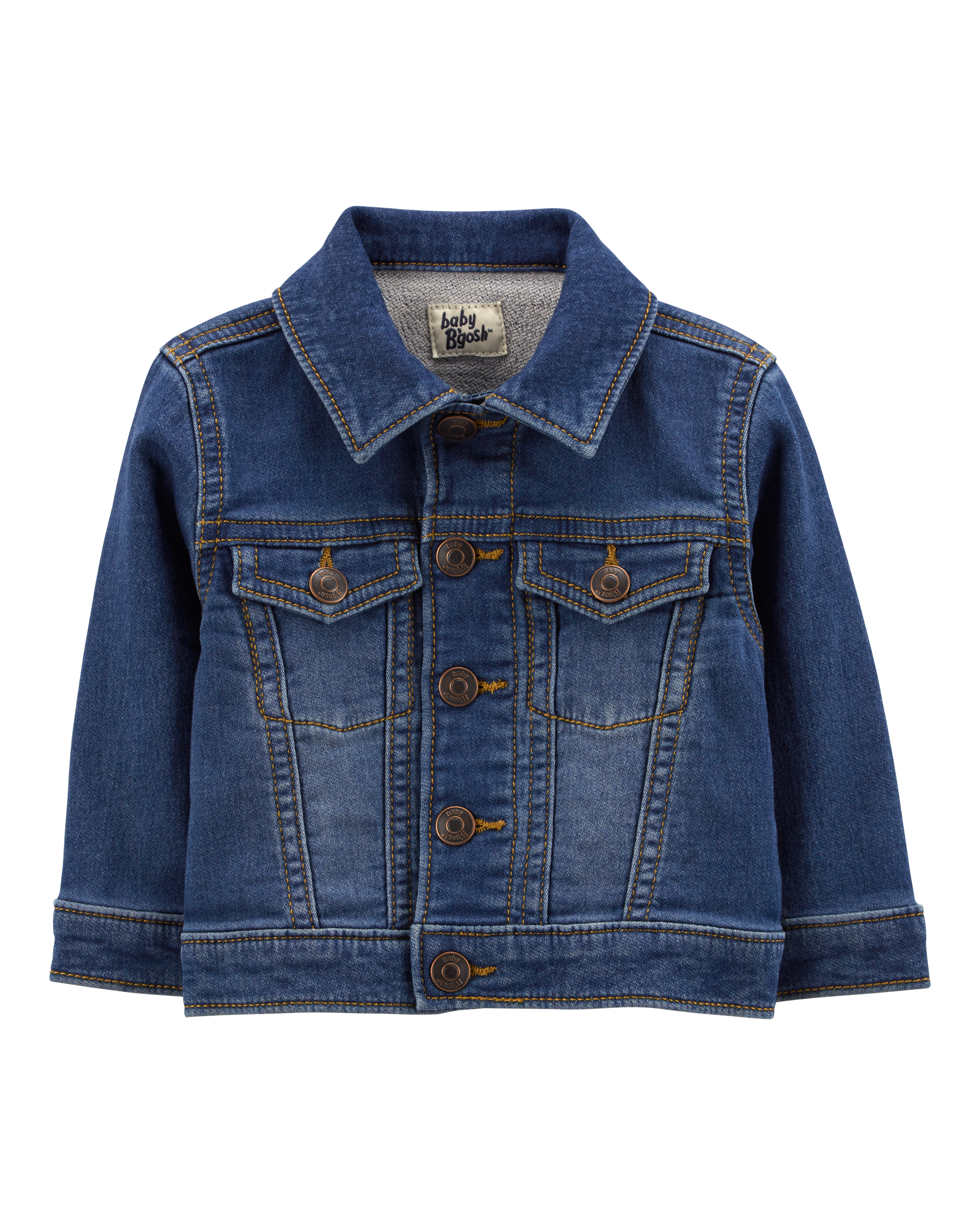 Indigo Baby Boy Classic Knit-Like Denim Jacket | Carter's