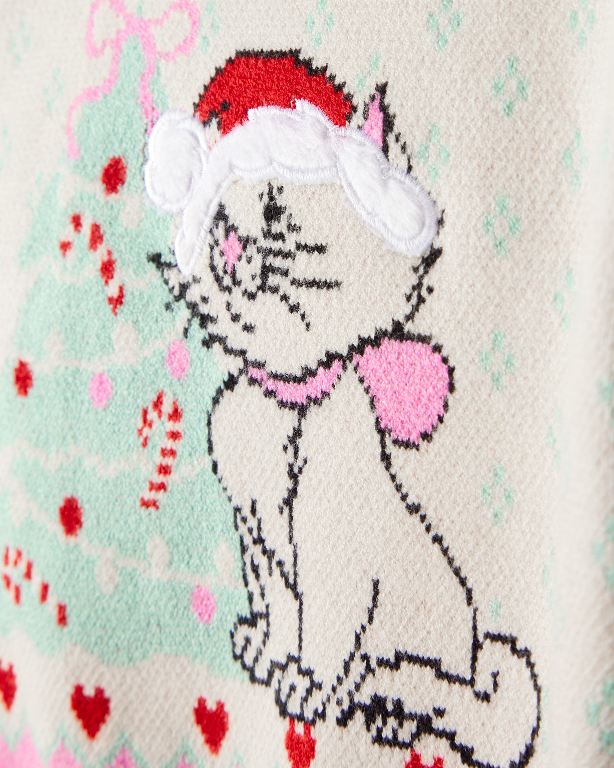 Toddler Girl Disney© The Aristocats Christmas Sweater - Pink
