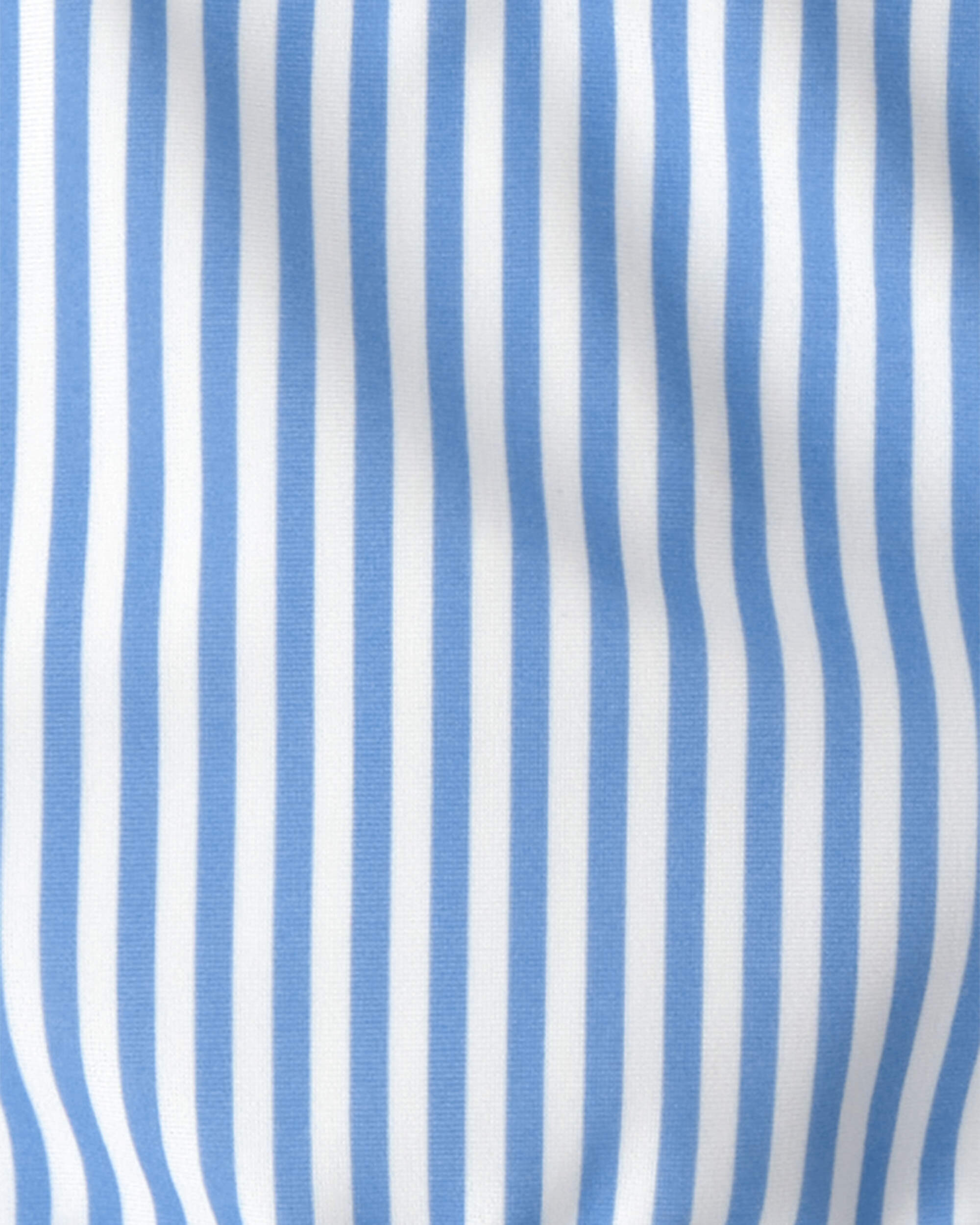 Toddler Girl 3-Piece Sailboat Long-Sleeve Rashguard Swimsuit Set - Blue