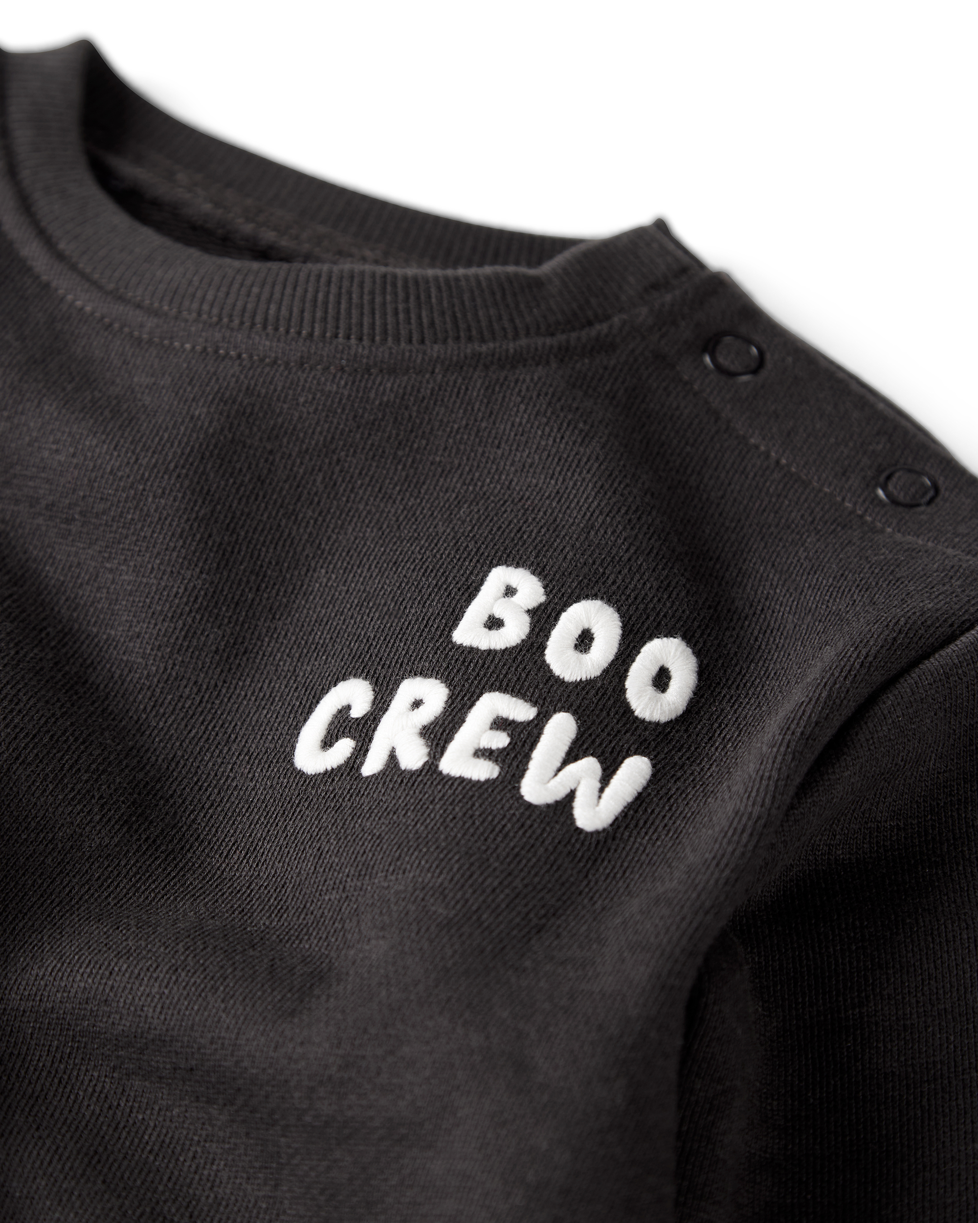 Baby Organic Cotton Boo Crew Bodysuit