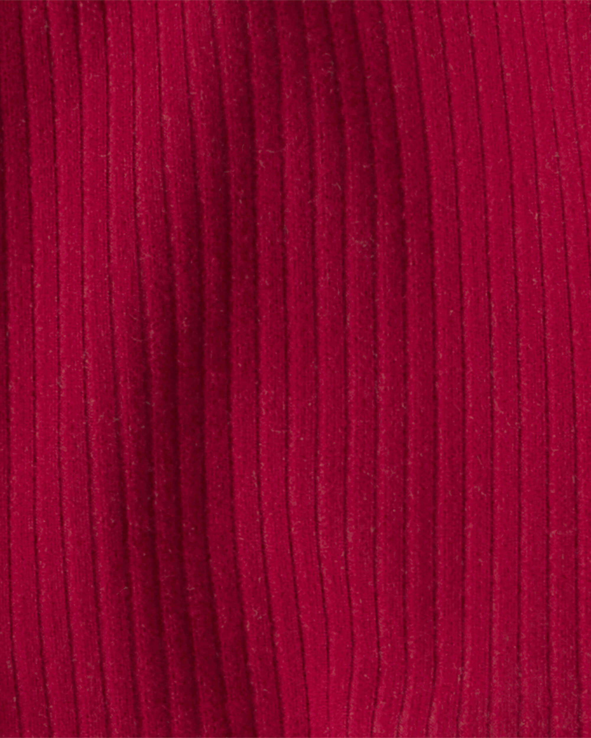 Baby Girl 2-Piece Peplum Tulle Bodysuit & Pant Set - Red