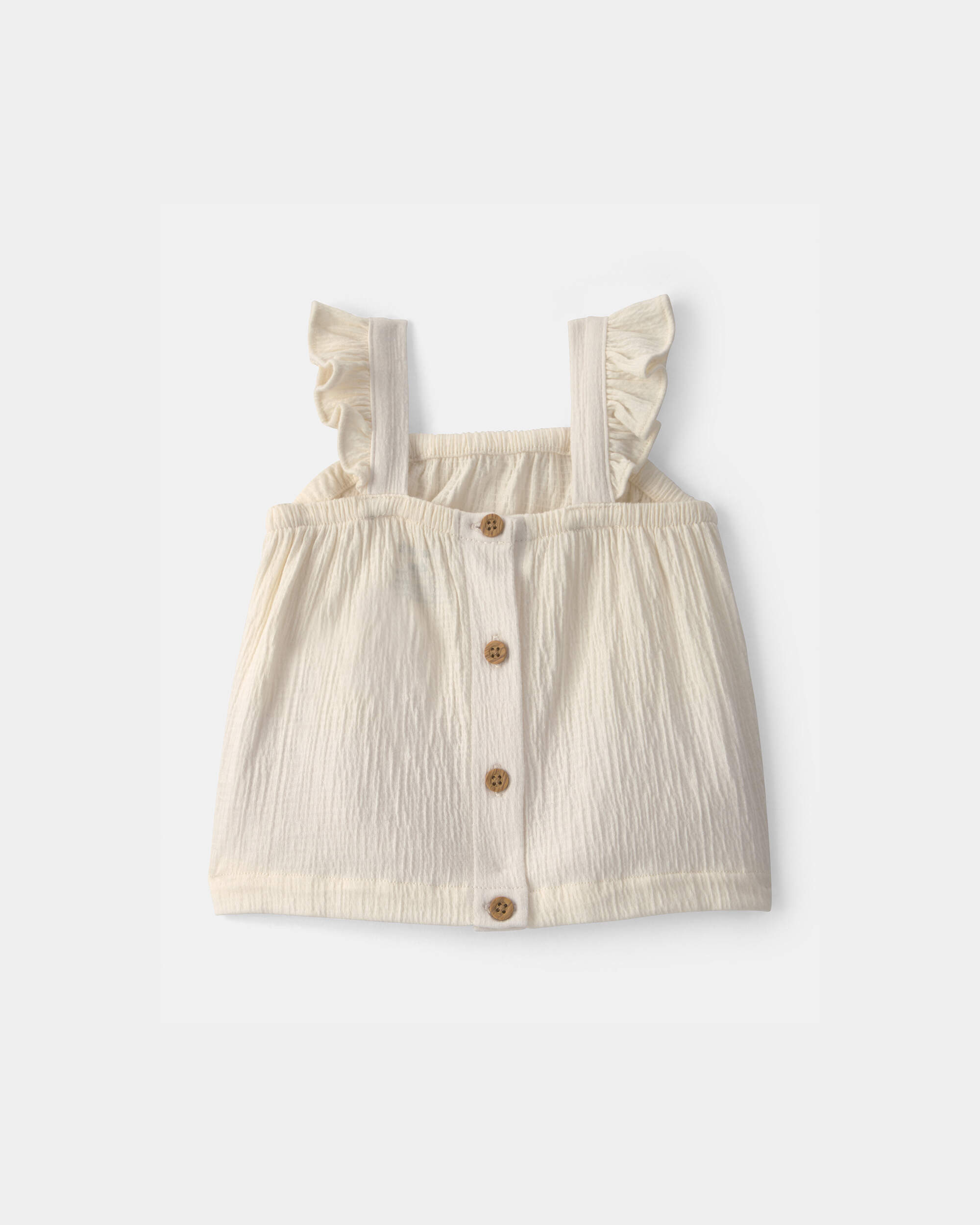 Baby Girl 2-Piece Floral Top & Short Set - Black/Ivory