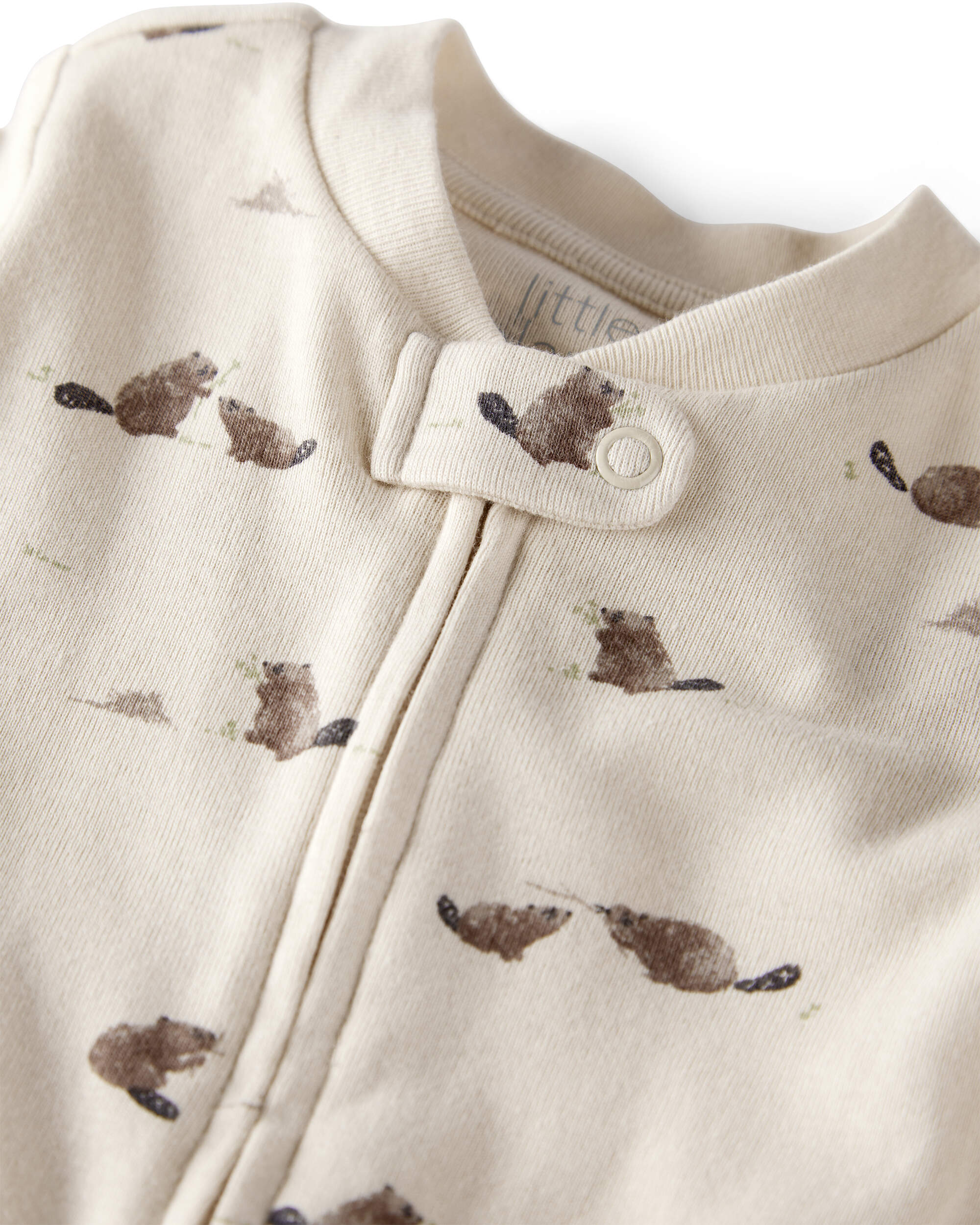 Baby Organic Cotton Sleep & Play Pyjamas Beavers' Creek Print