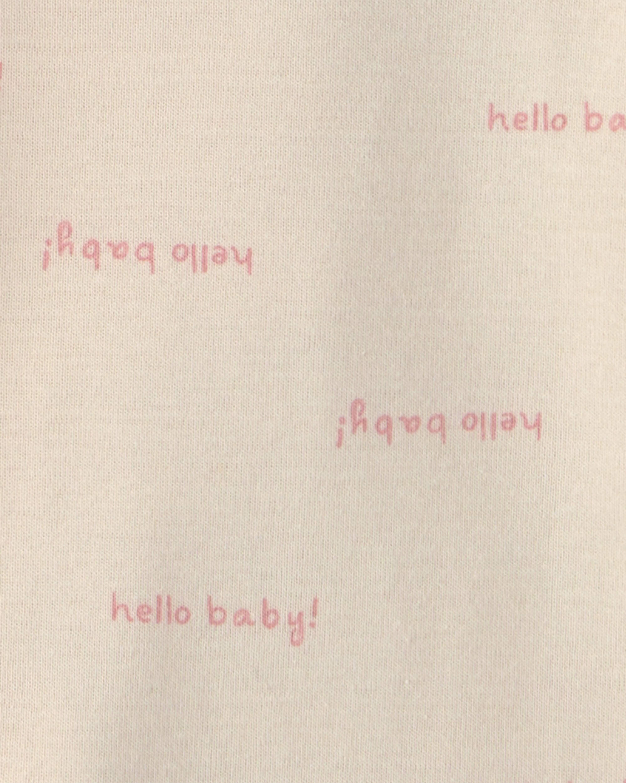 Baby Girl 5-Pack Floral Short-Sleeve Bodysuits - Pink/Ivory