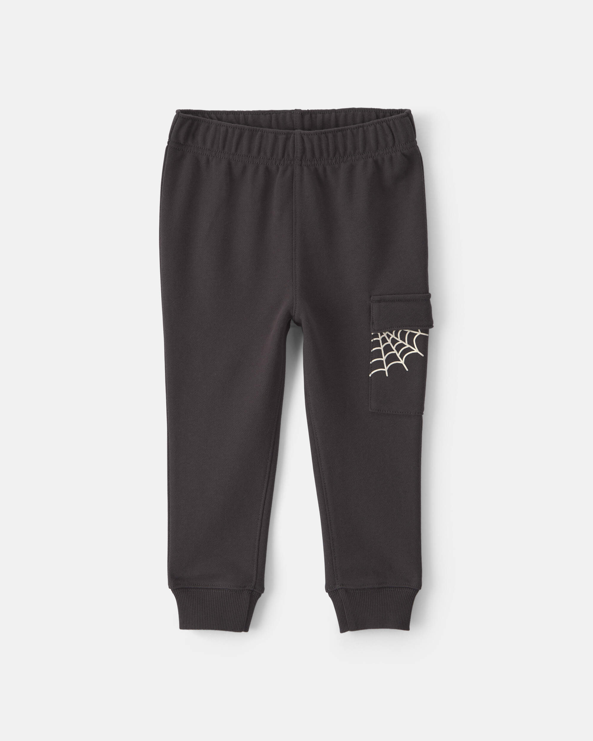 Toddler Boy 2-Piece 'Boo Yeah' Halloween Top & Pant Set - Grey/Black